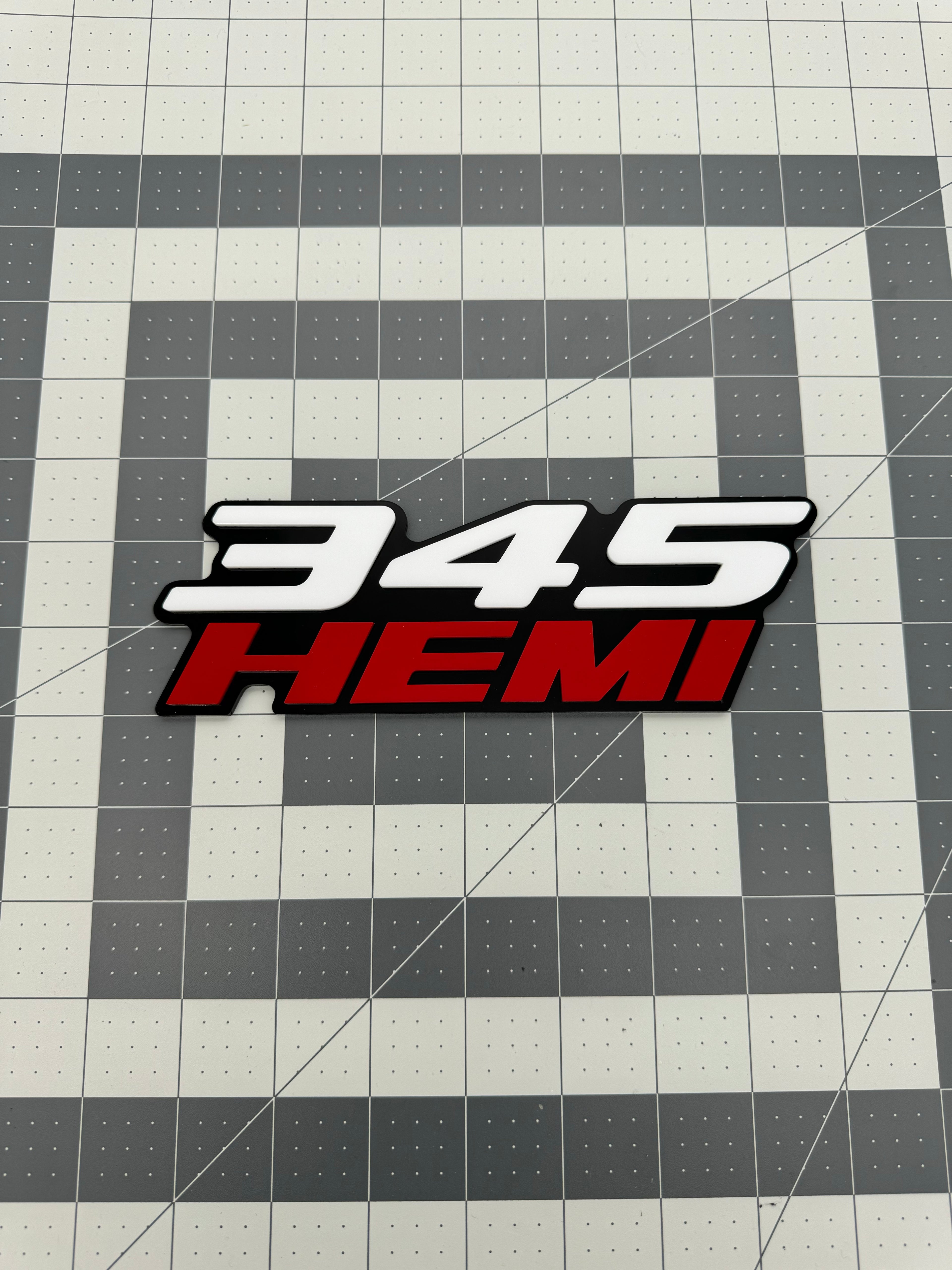 345 Hemi badge