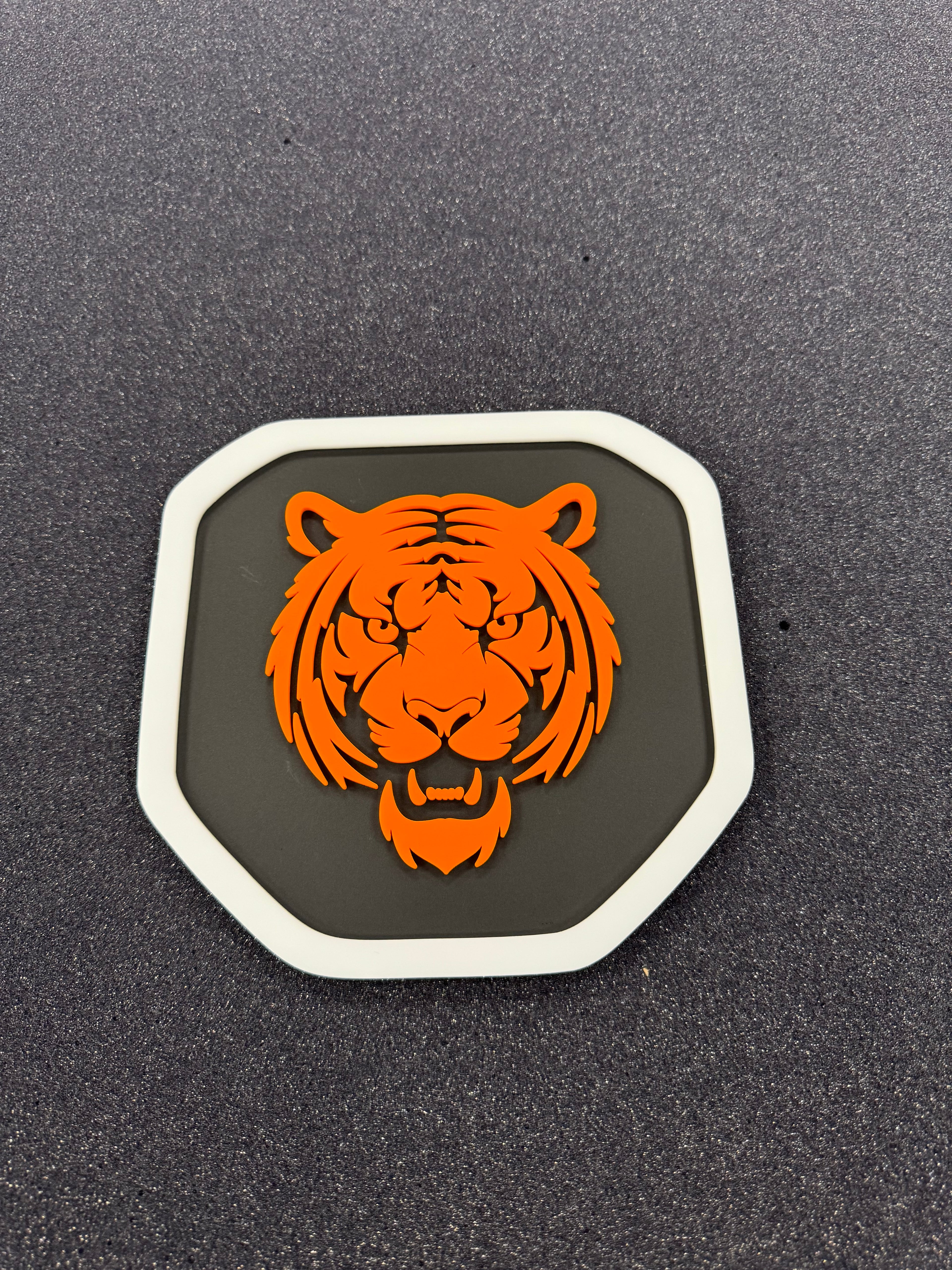 Tiger Shield tailgate badge