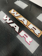 WAR door badge pair