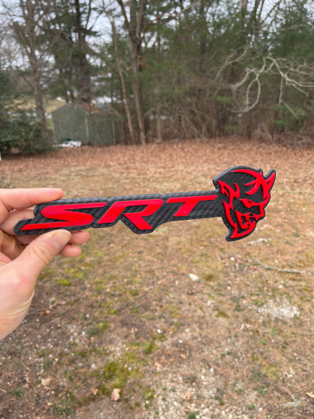 SRT Demon trunk badge