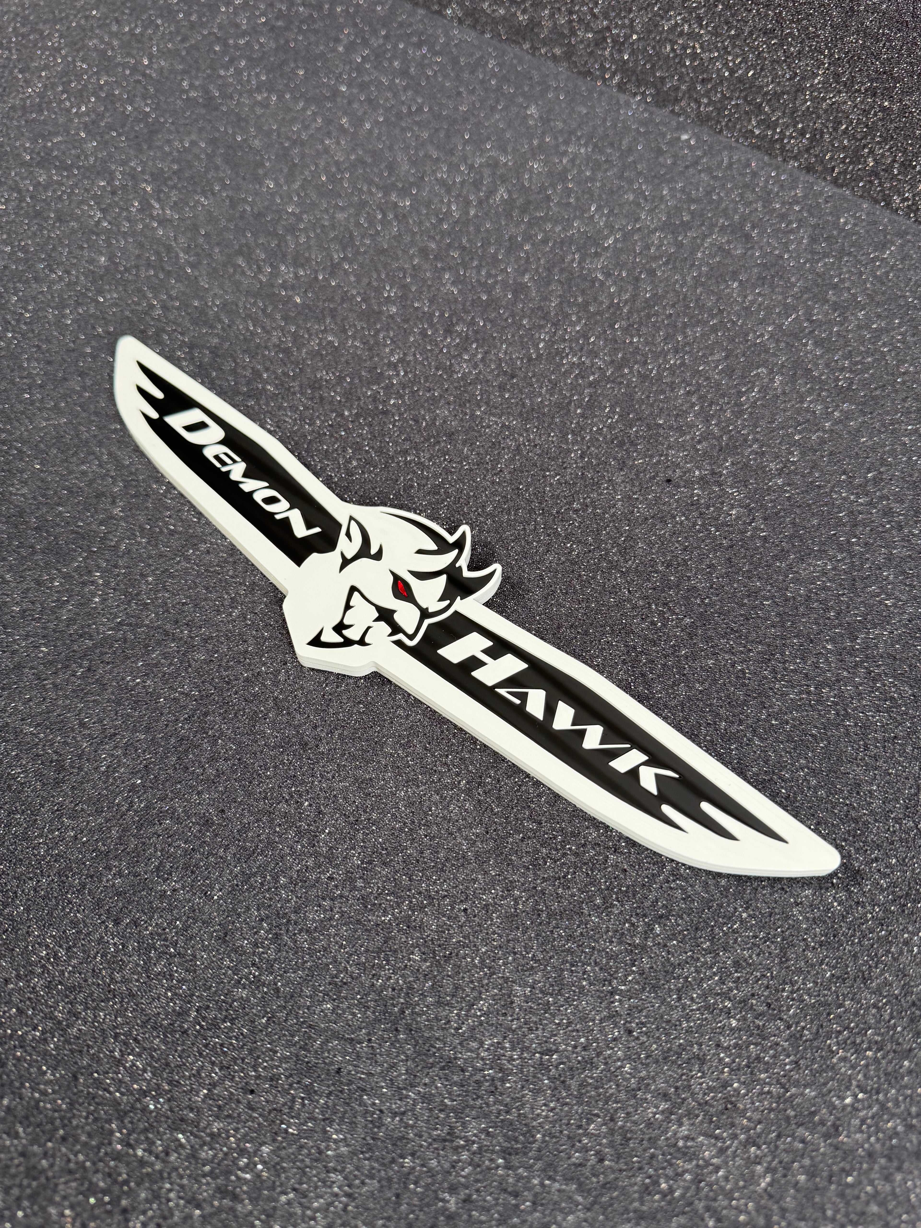 DemonHawk V1 trunk badge