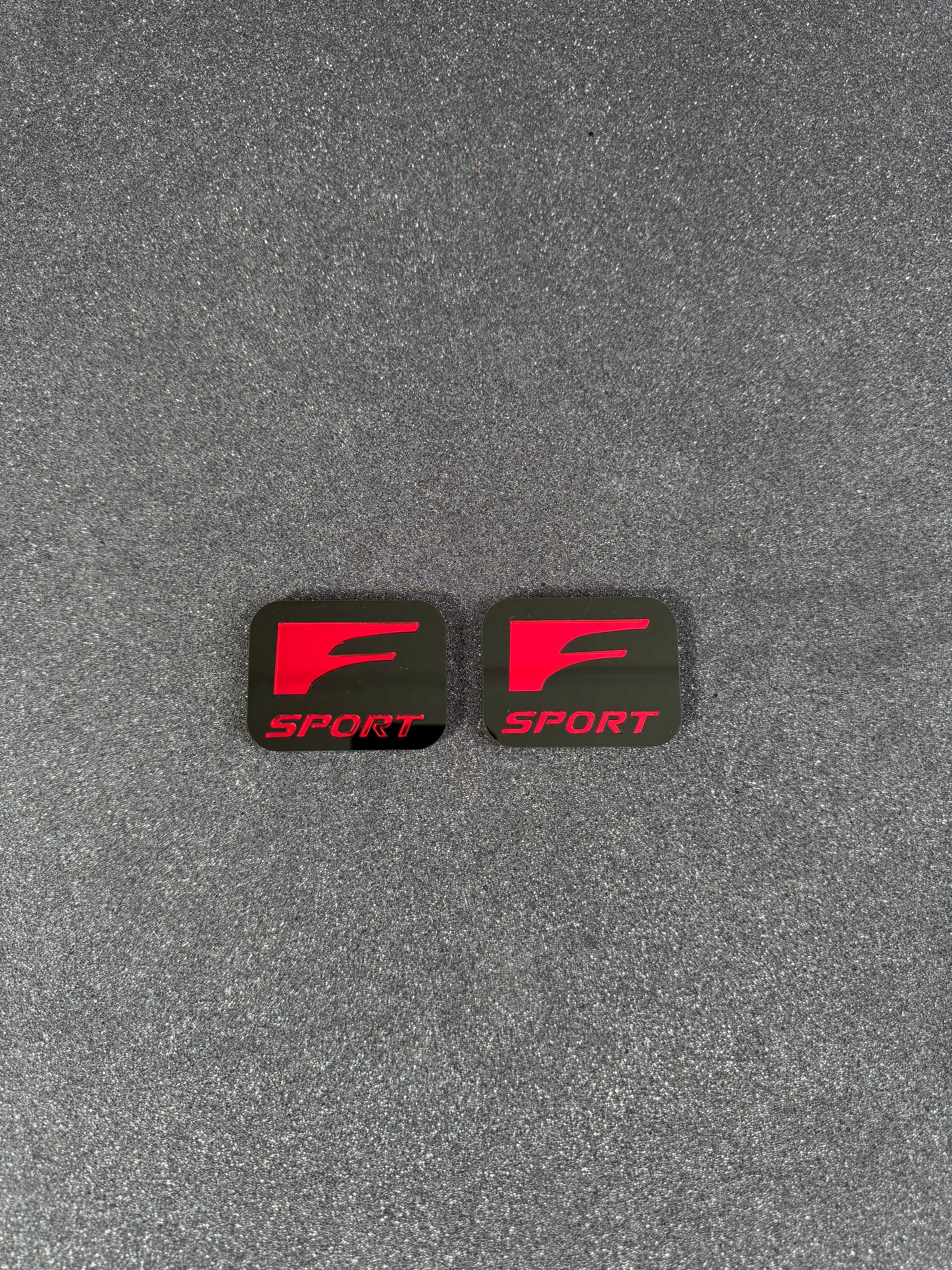 Lexus F sport fender badge pair
