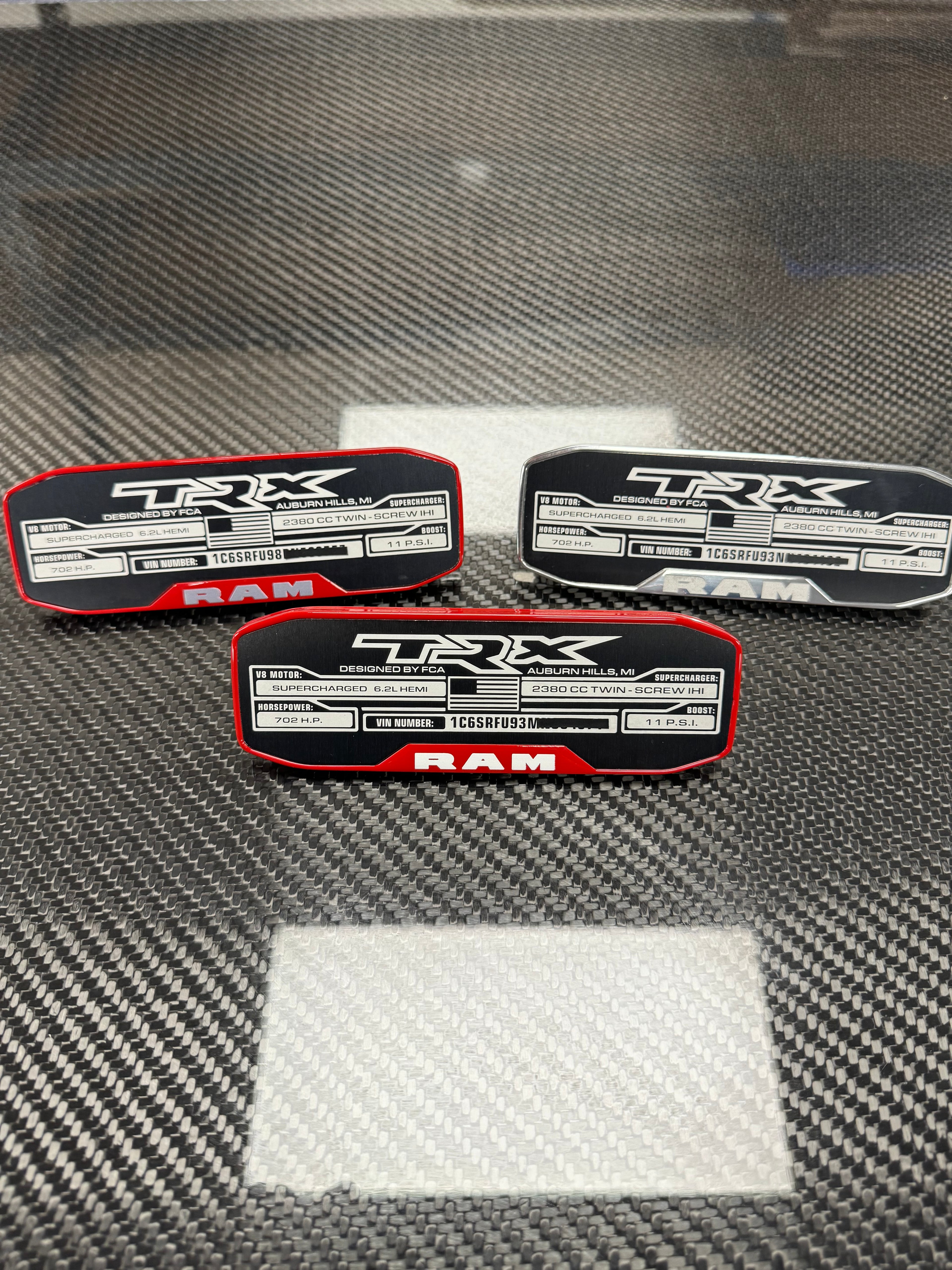 TRX center console replacement badge