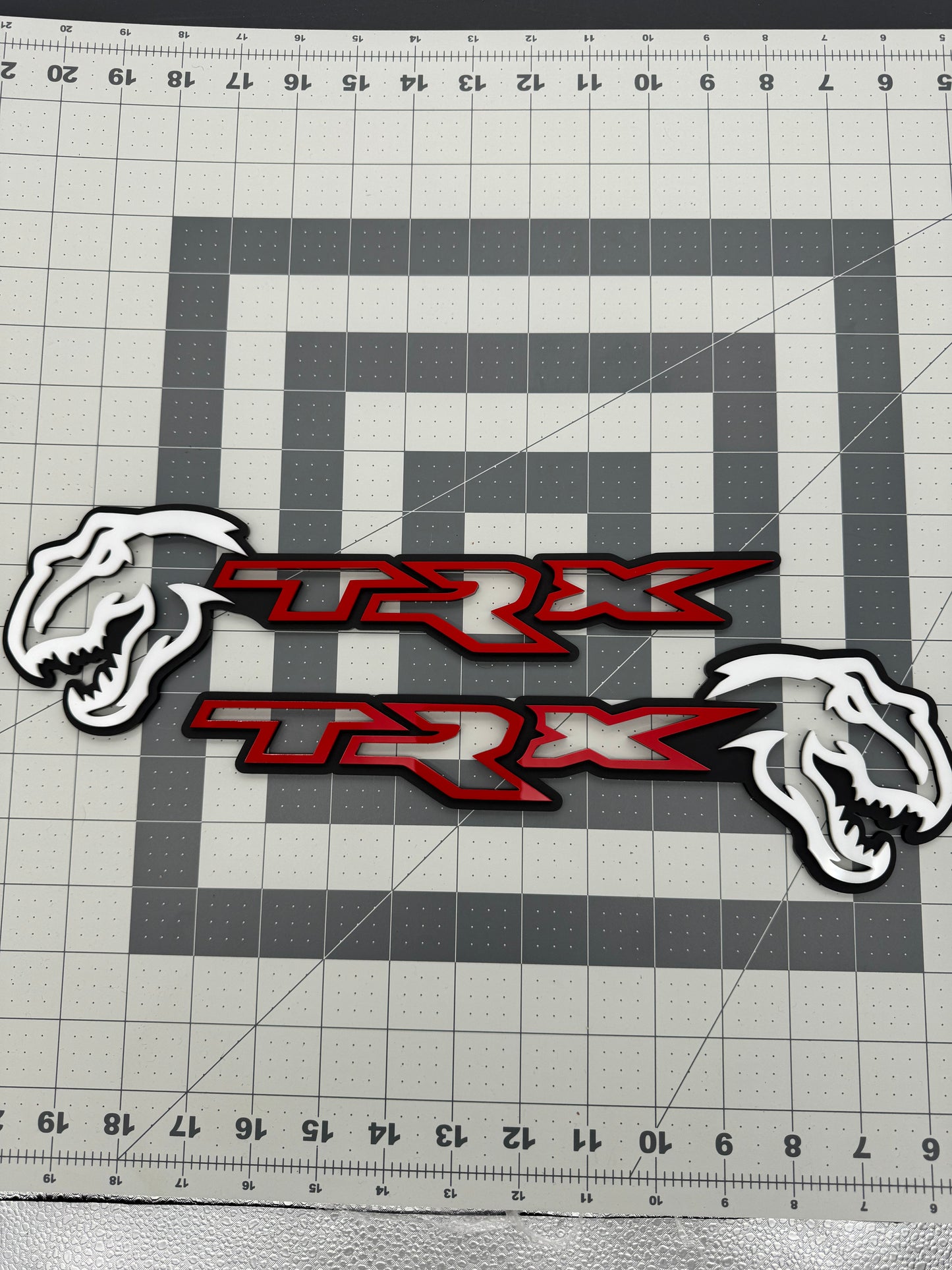 Trex/TRX Design #2 combo badge pair