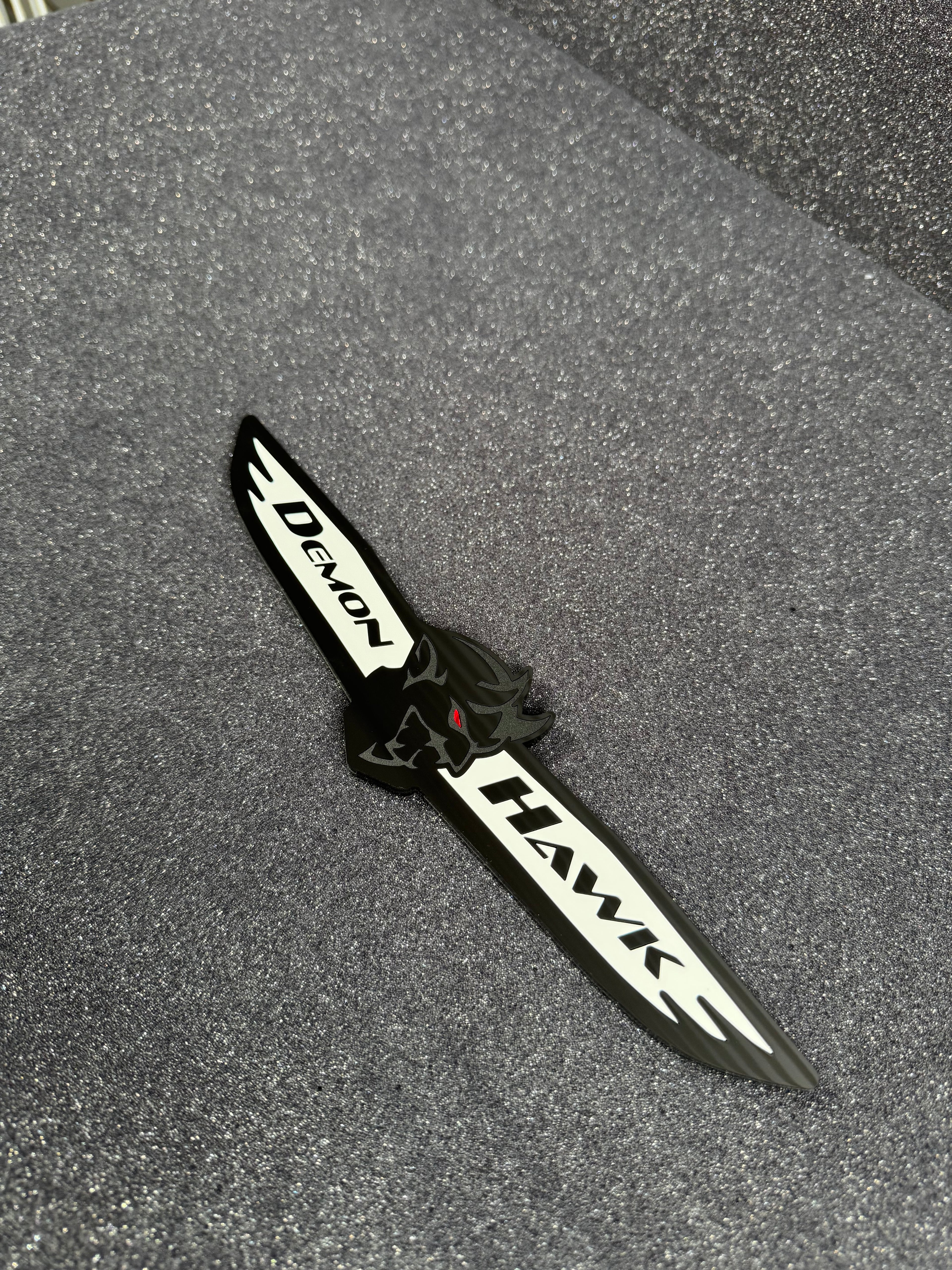 DemonHawk V1 trunk badge