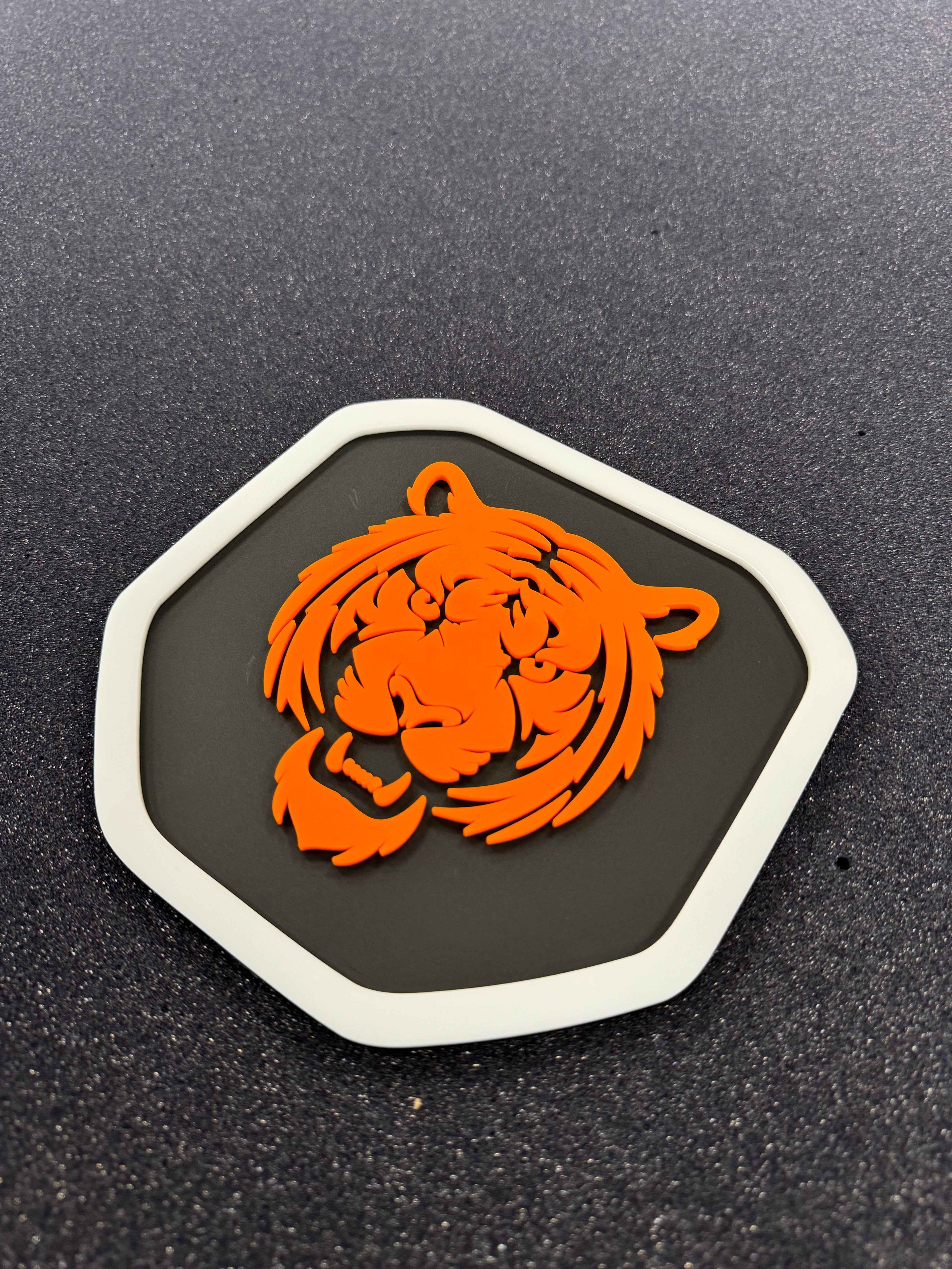 Tiger Shield tailgate badge