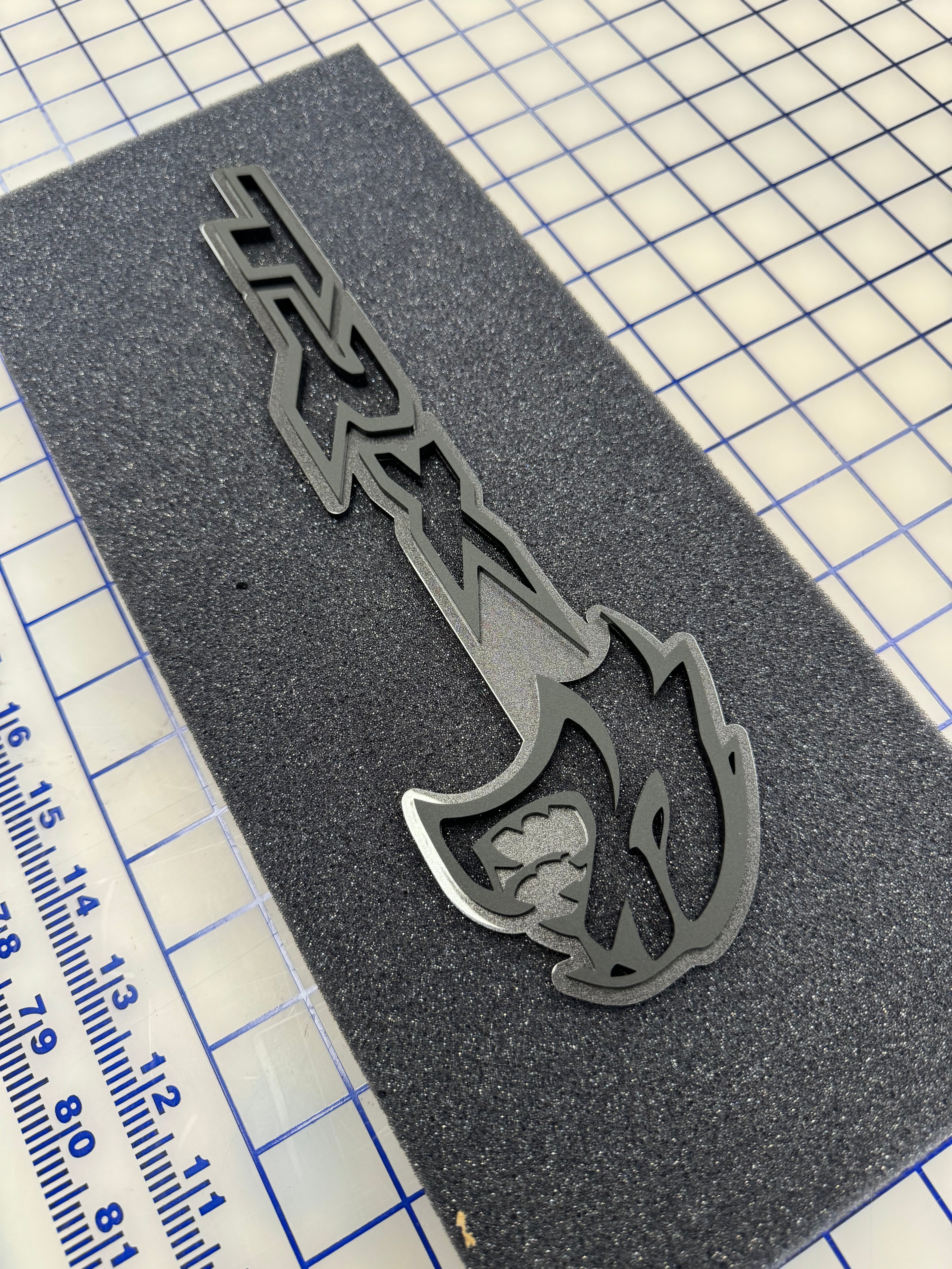 Hellcat TRX combo badge single