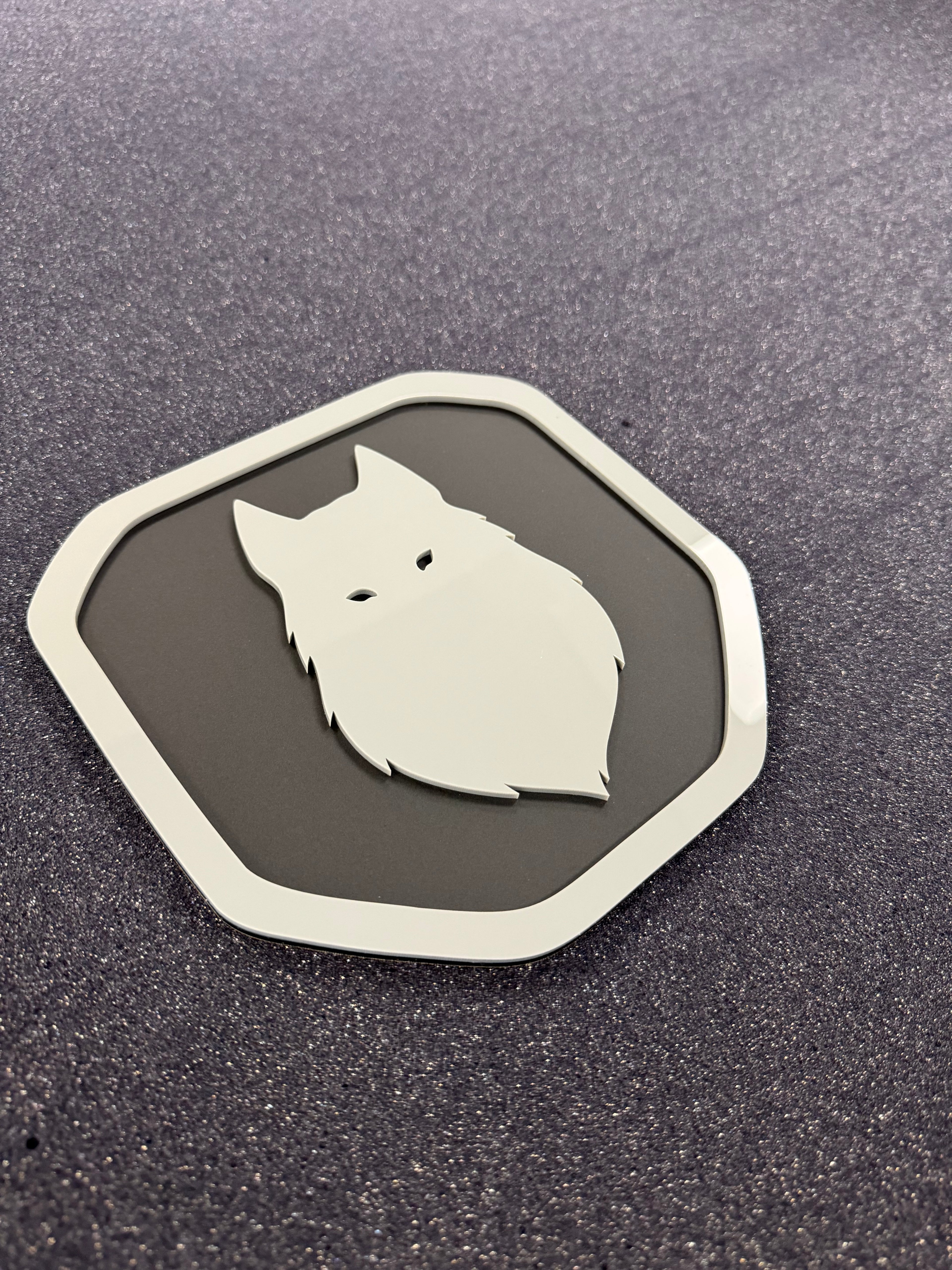 Wolf Shield tailgate badge