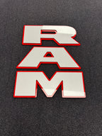 RAM tailgate letters
