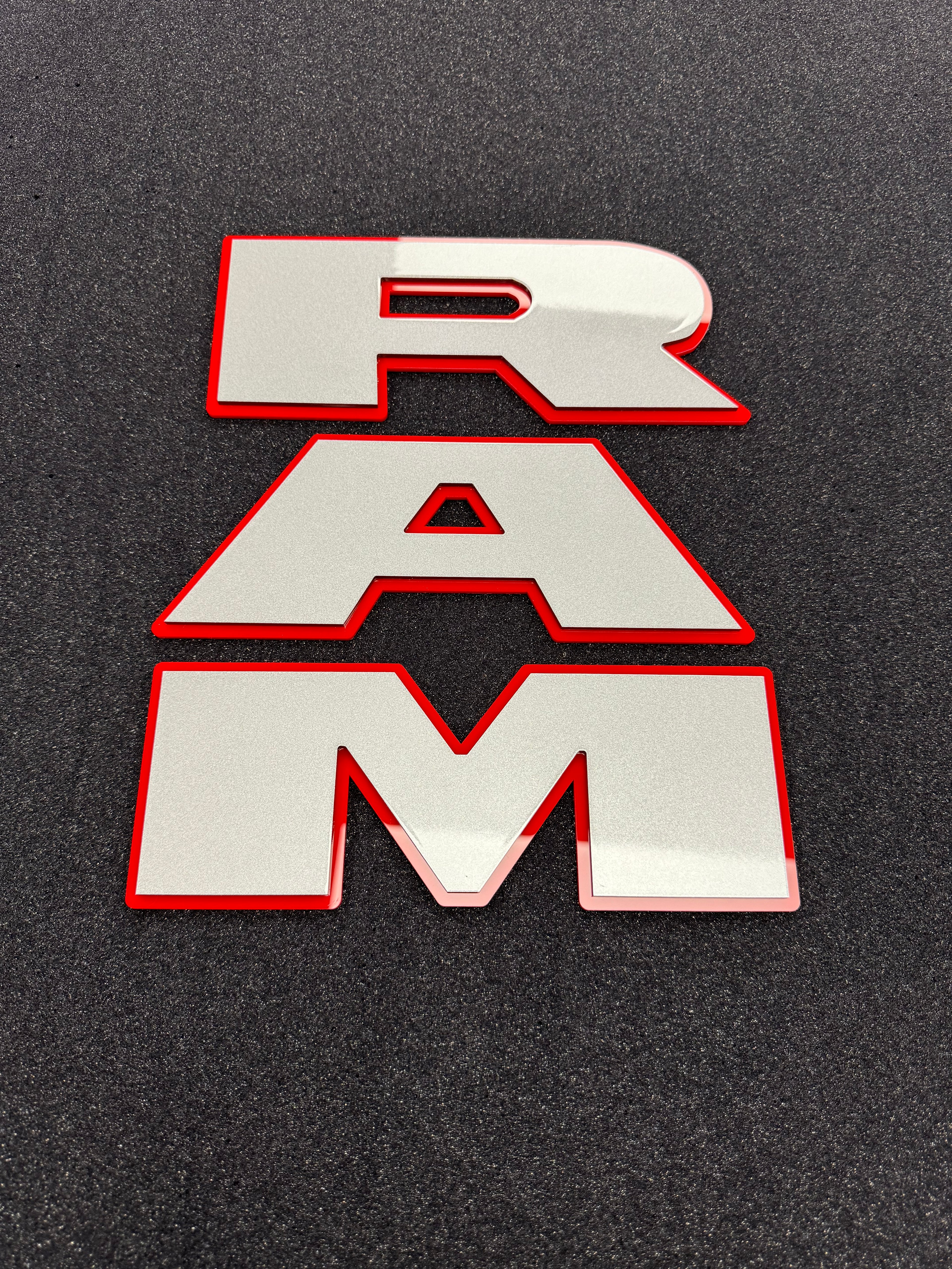 RAM tailgate letters