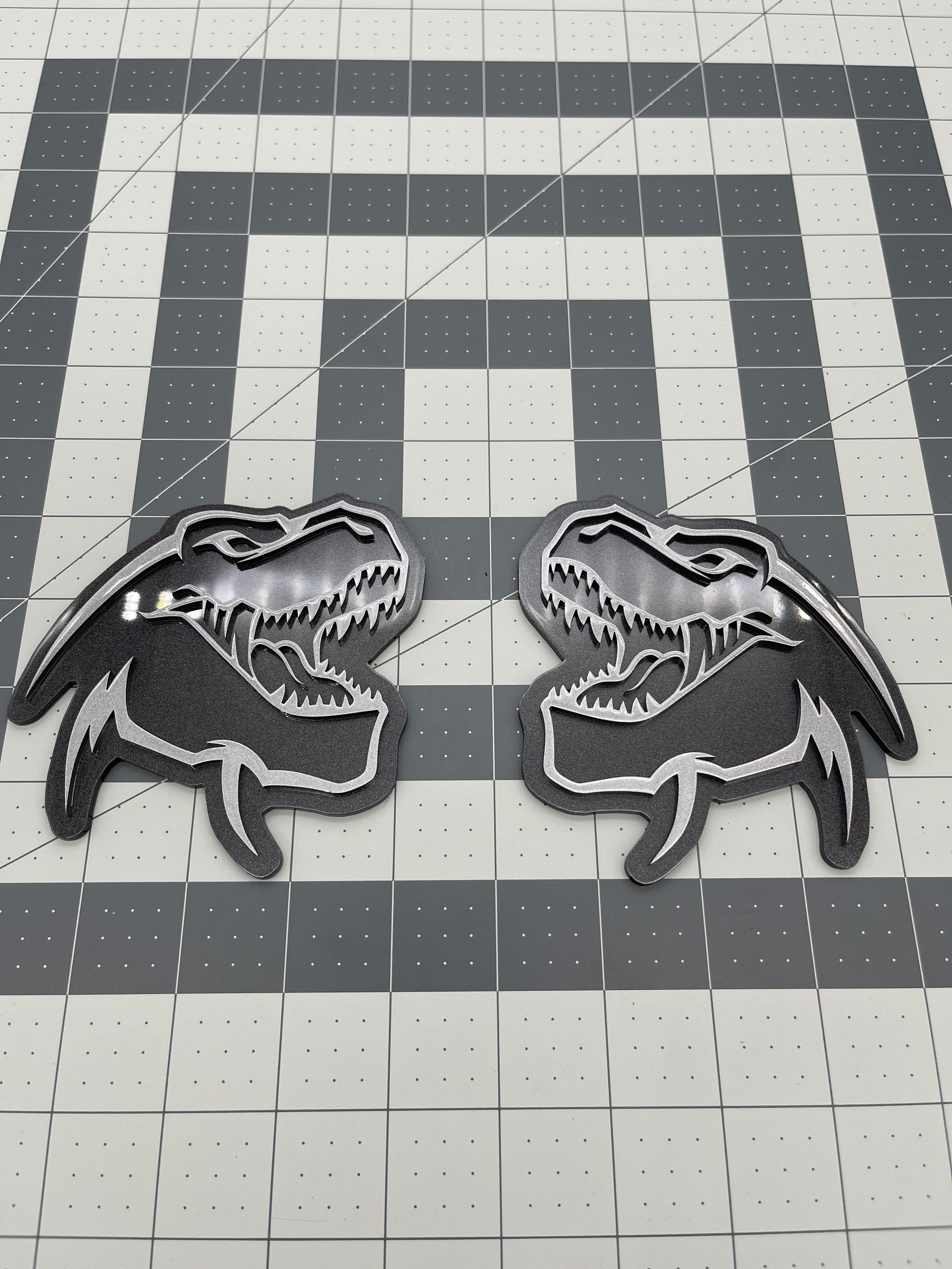 TREX head badge pair