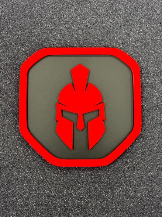 Spartan Shield tailgate badge