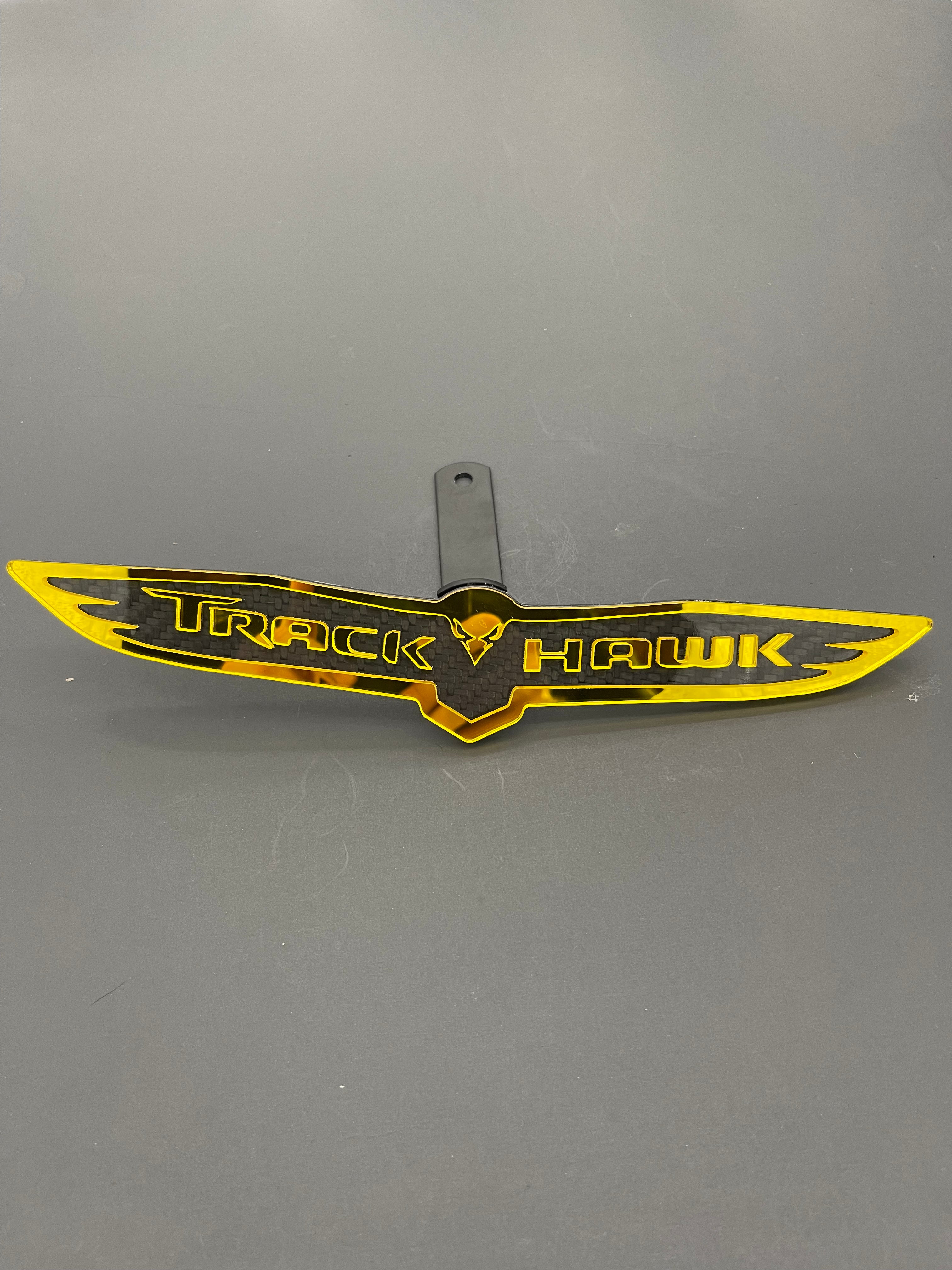 Trackhawk trunk badge