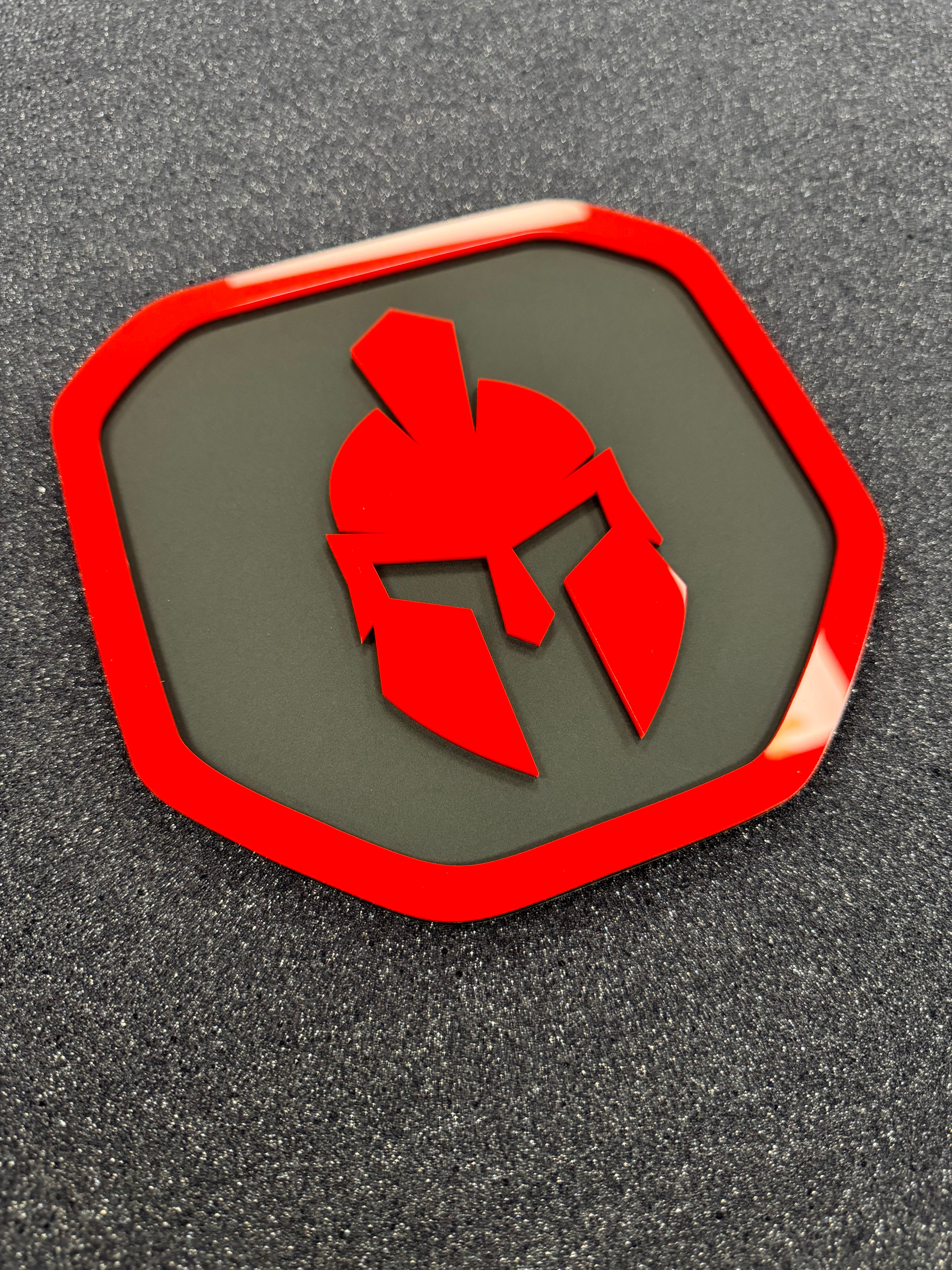 Spartan Shield tailgate badge