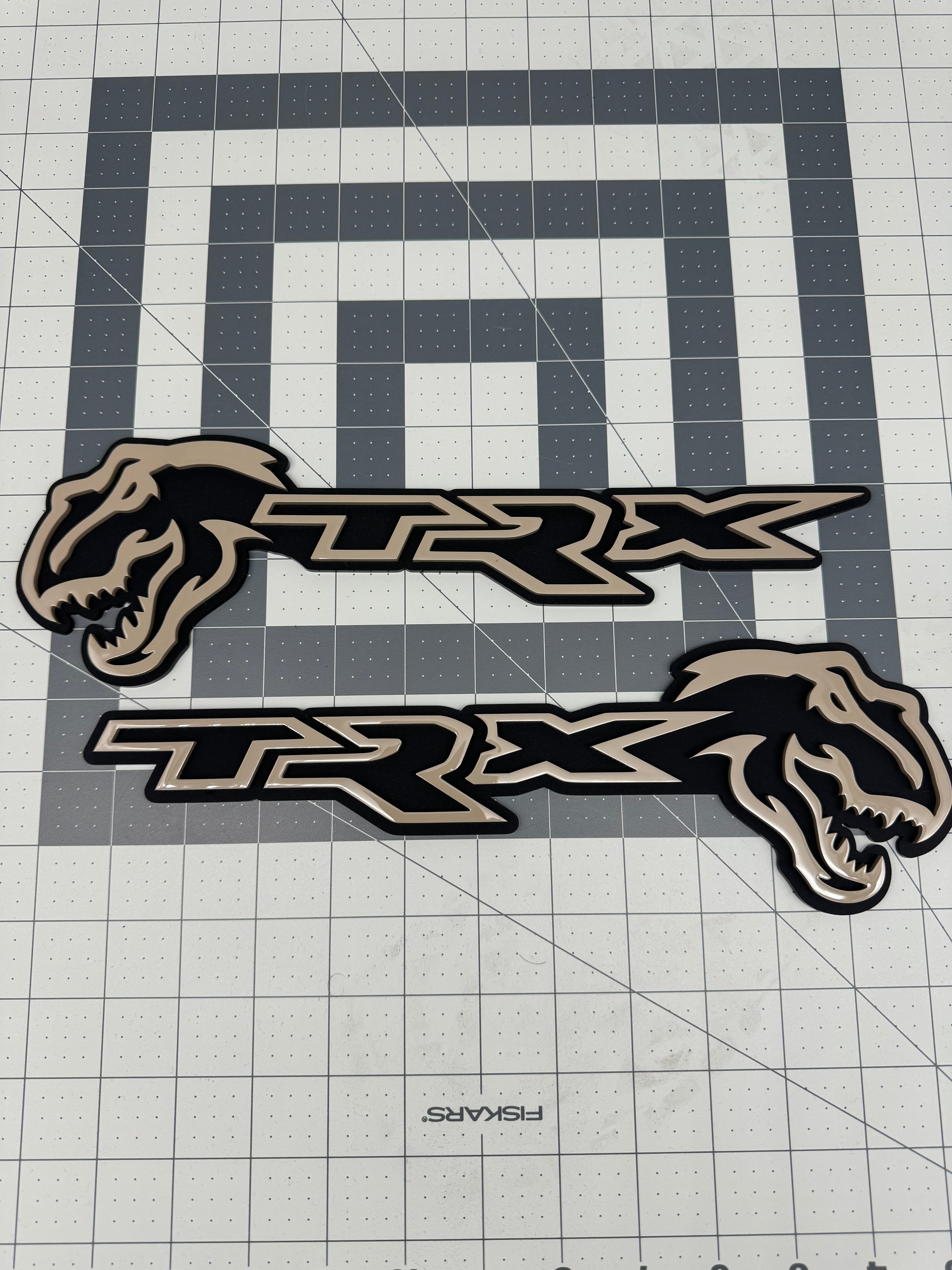 Trex/TRX Design #2 combo badge pair