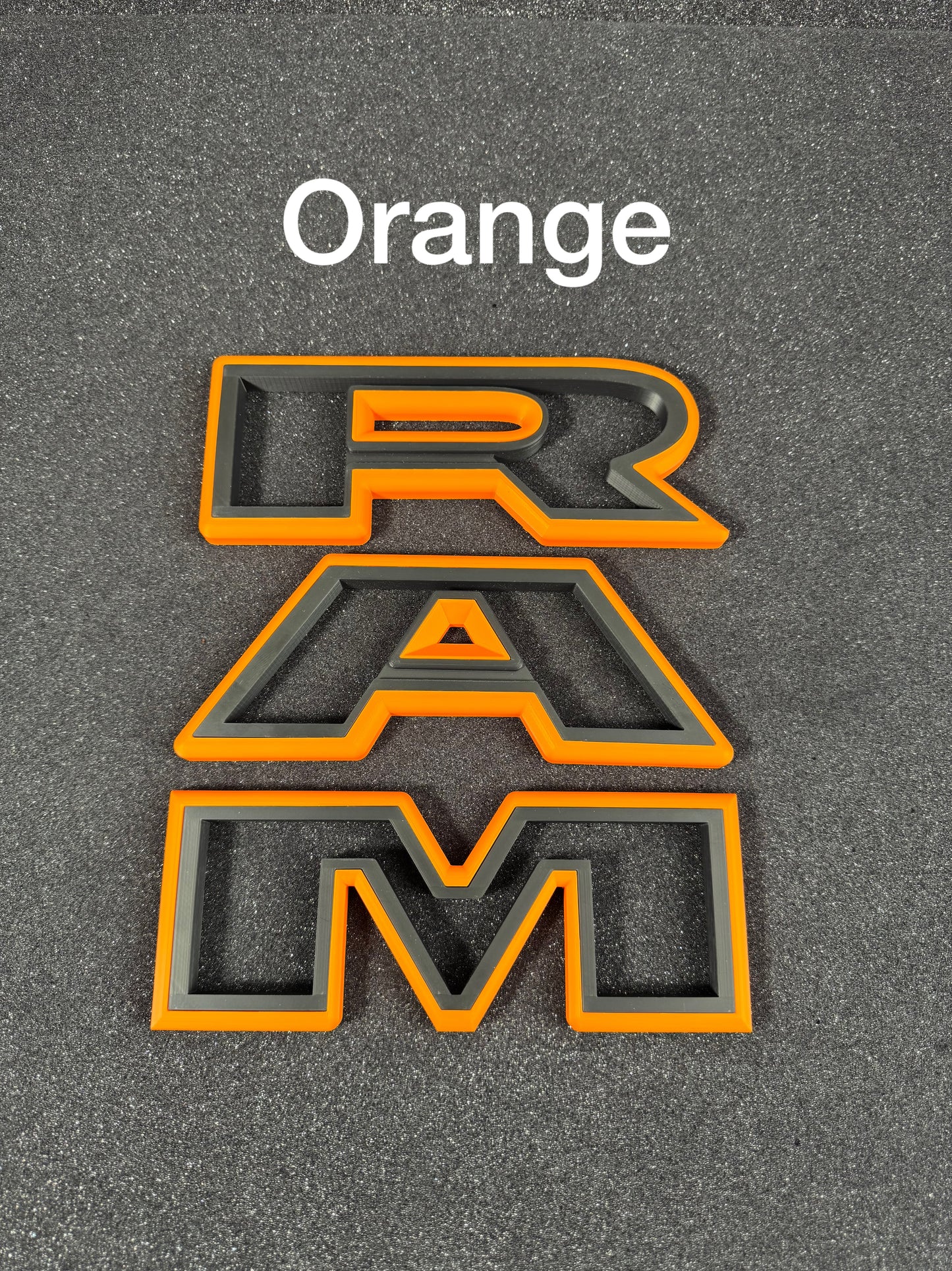 3D RAM grille letters (Non-color matched)