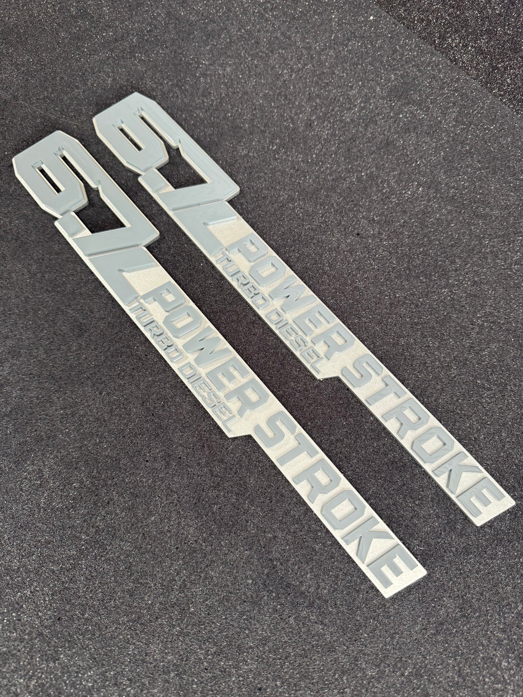 6.7L Turbo Diesel badge pair