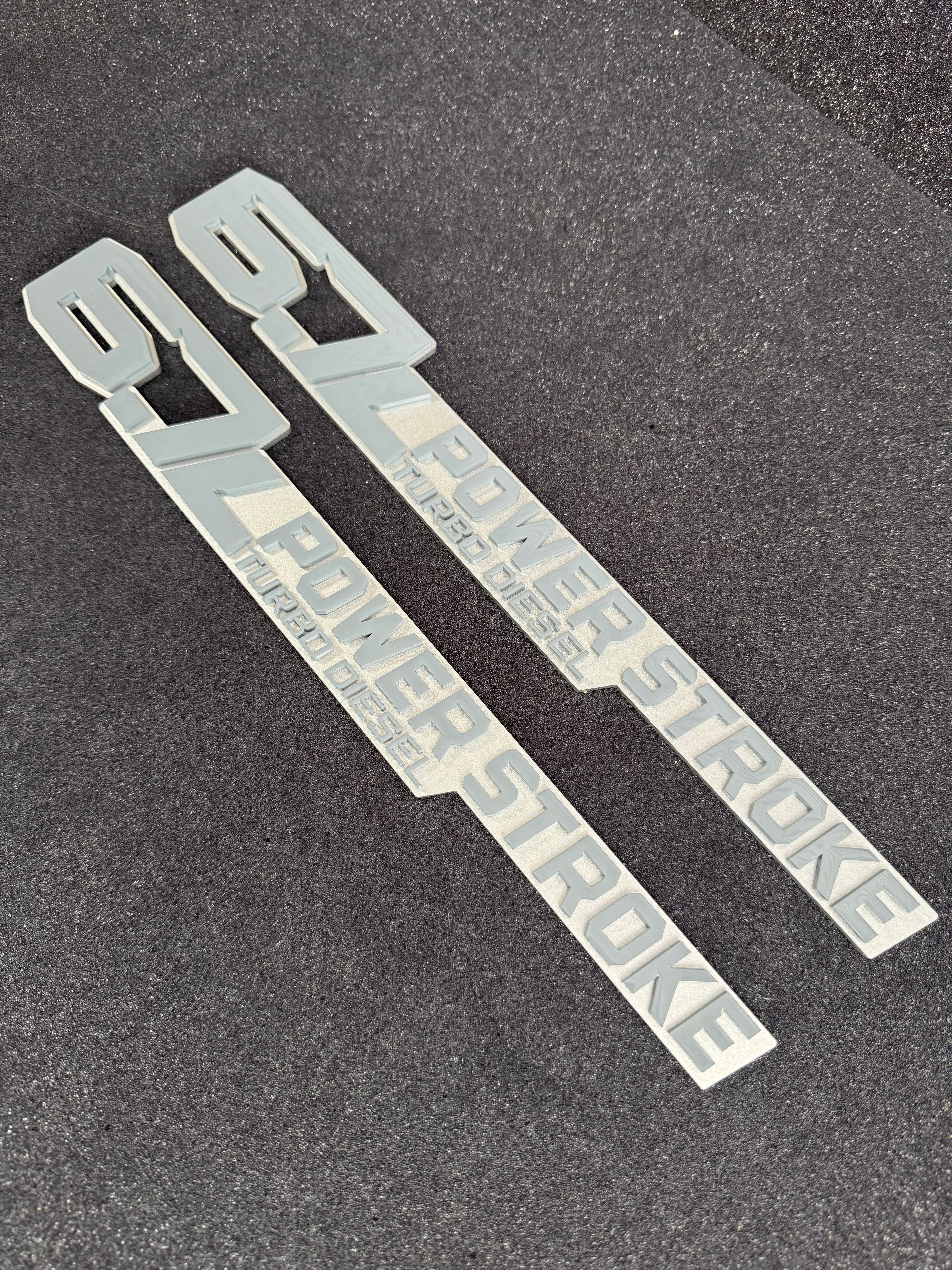 6.7L Turbo Diesel badge pair