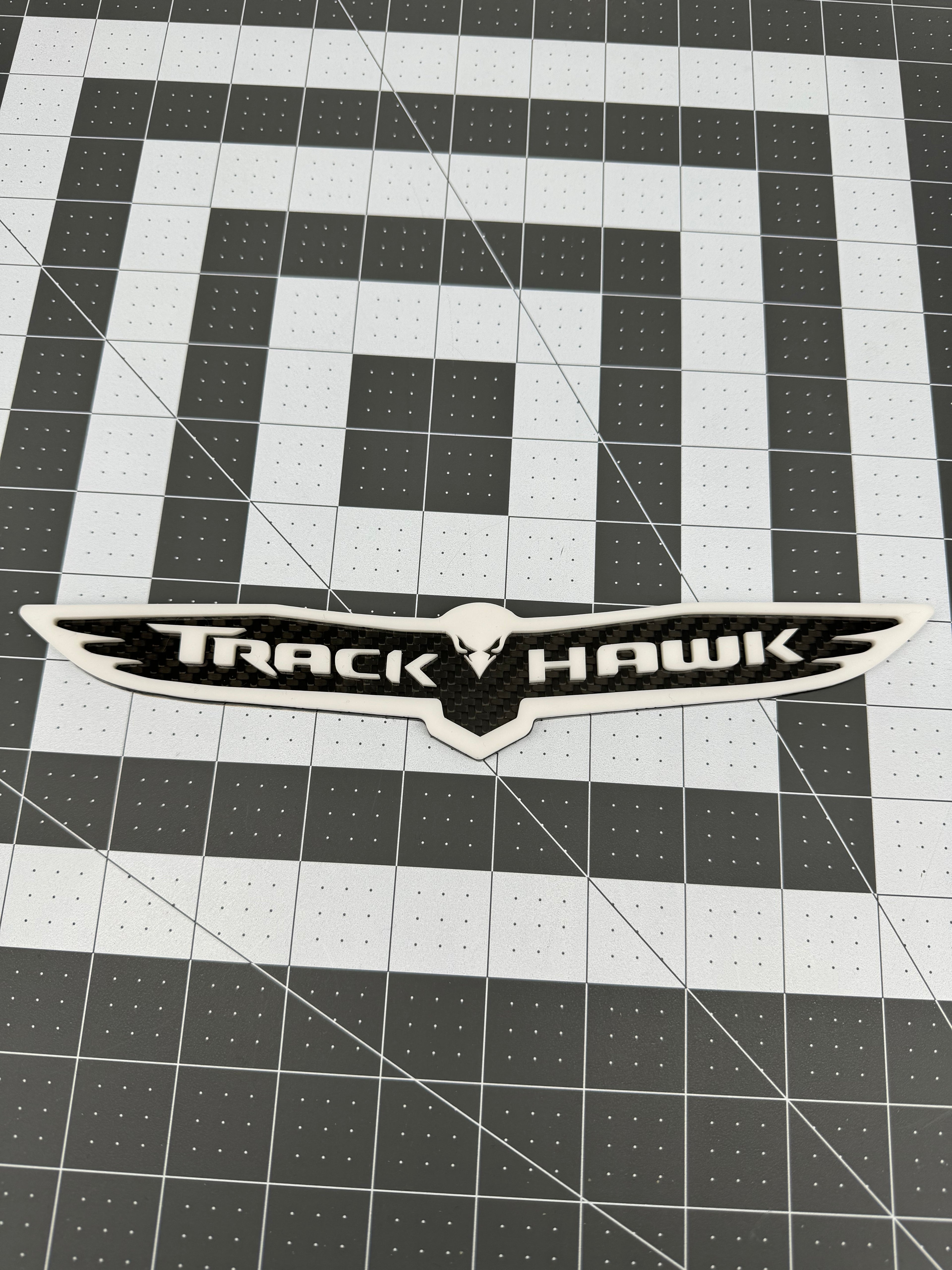 Trackhawk trunk badge