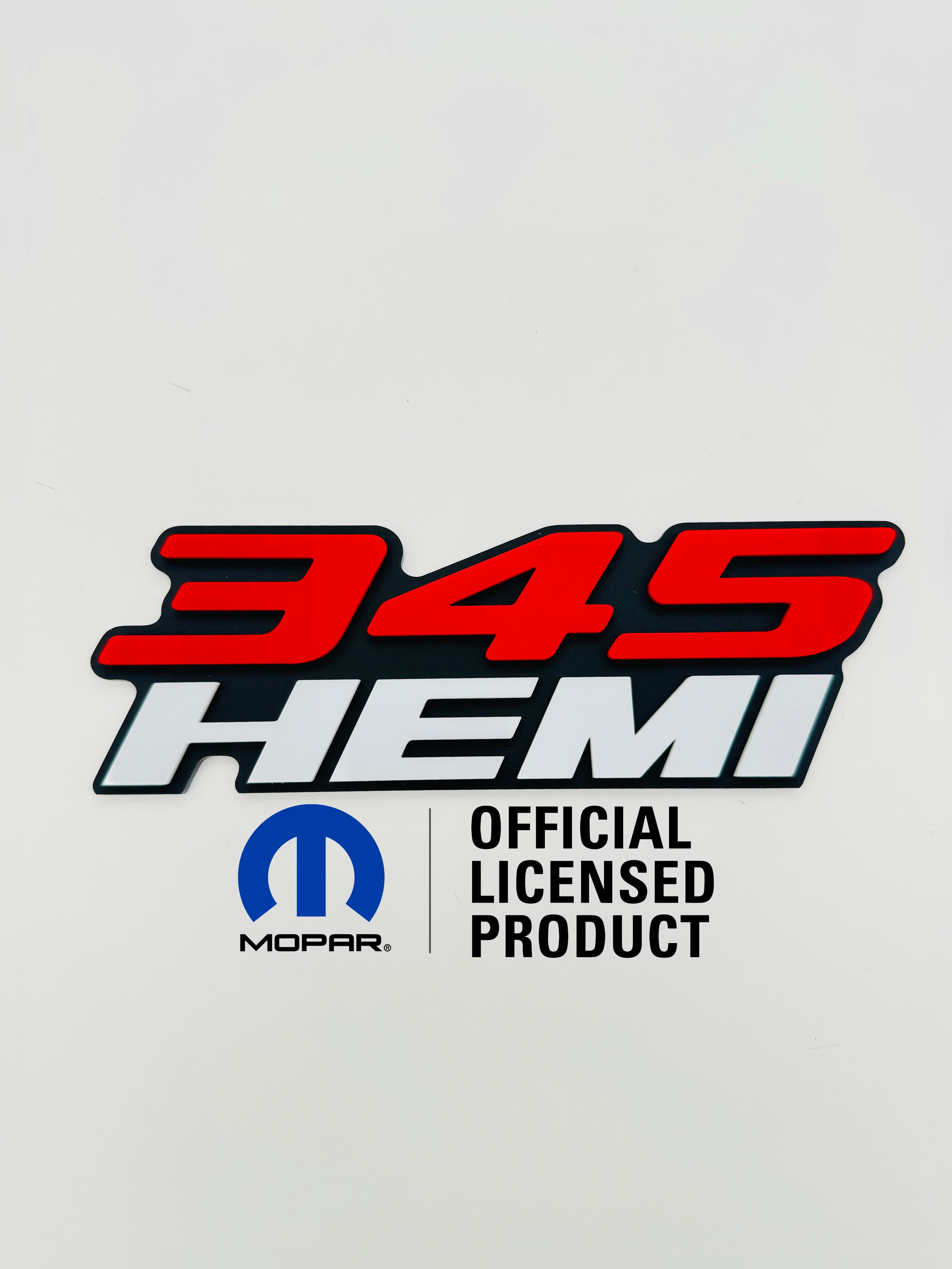 2Pc Chrome Trim Red 345 Emblem Badge Side Nameplate - Foto 4