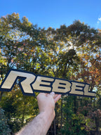 Rebel Grille badge replacement