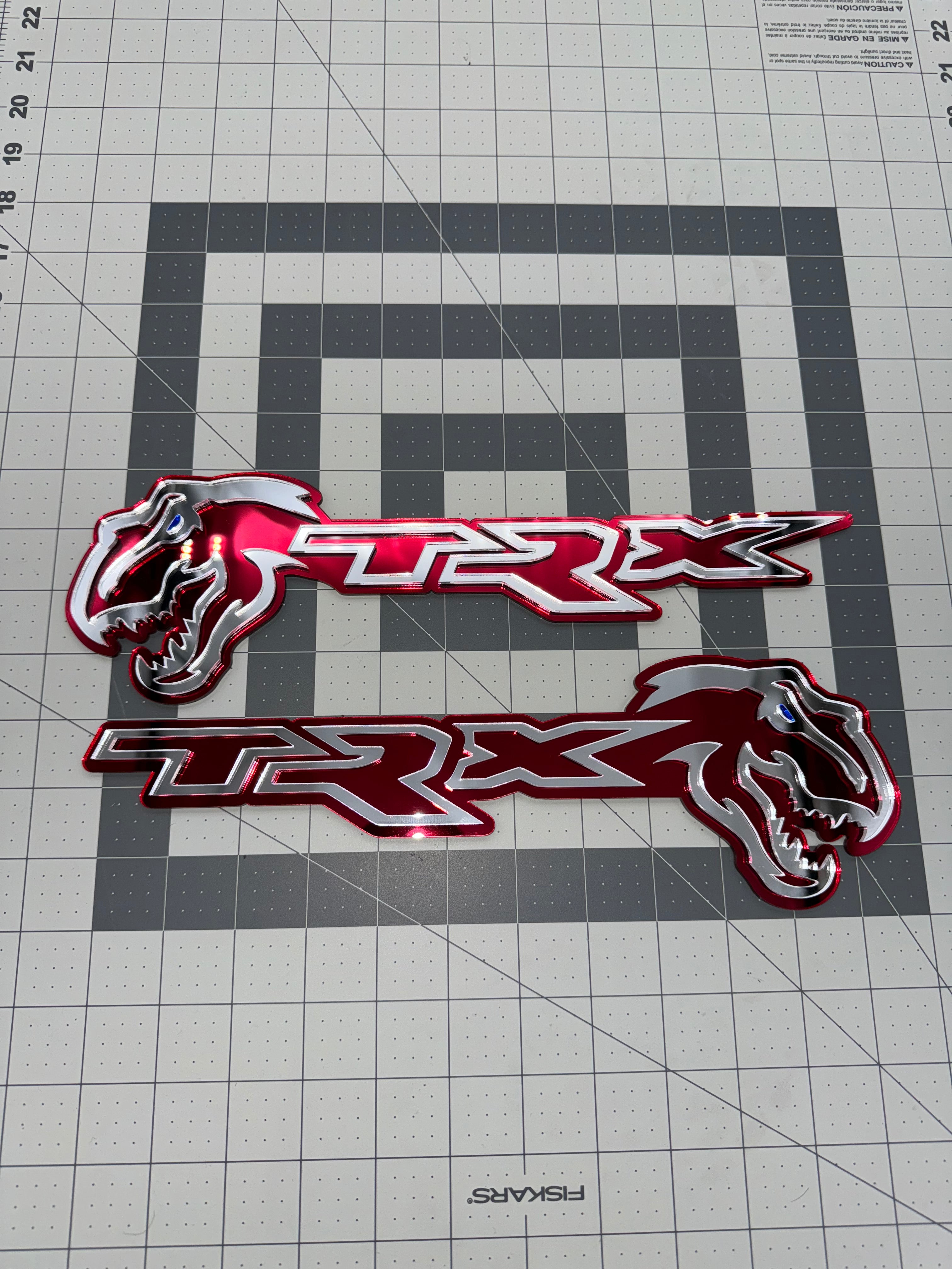 Trex/TRX Design #2 combo badge pair