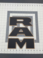 RAM tailgate letters