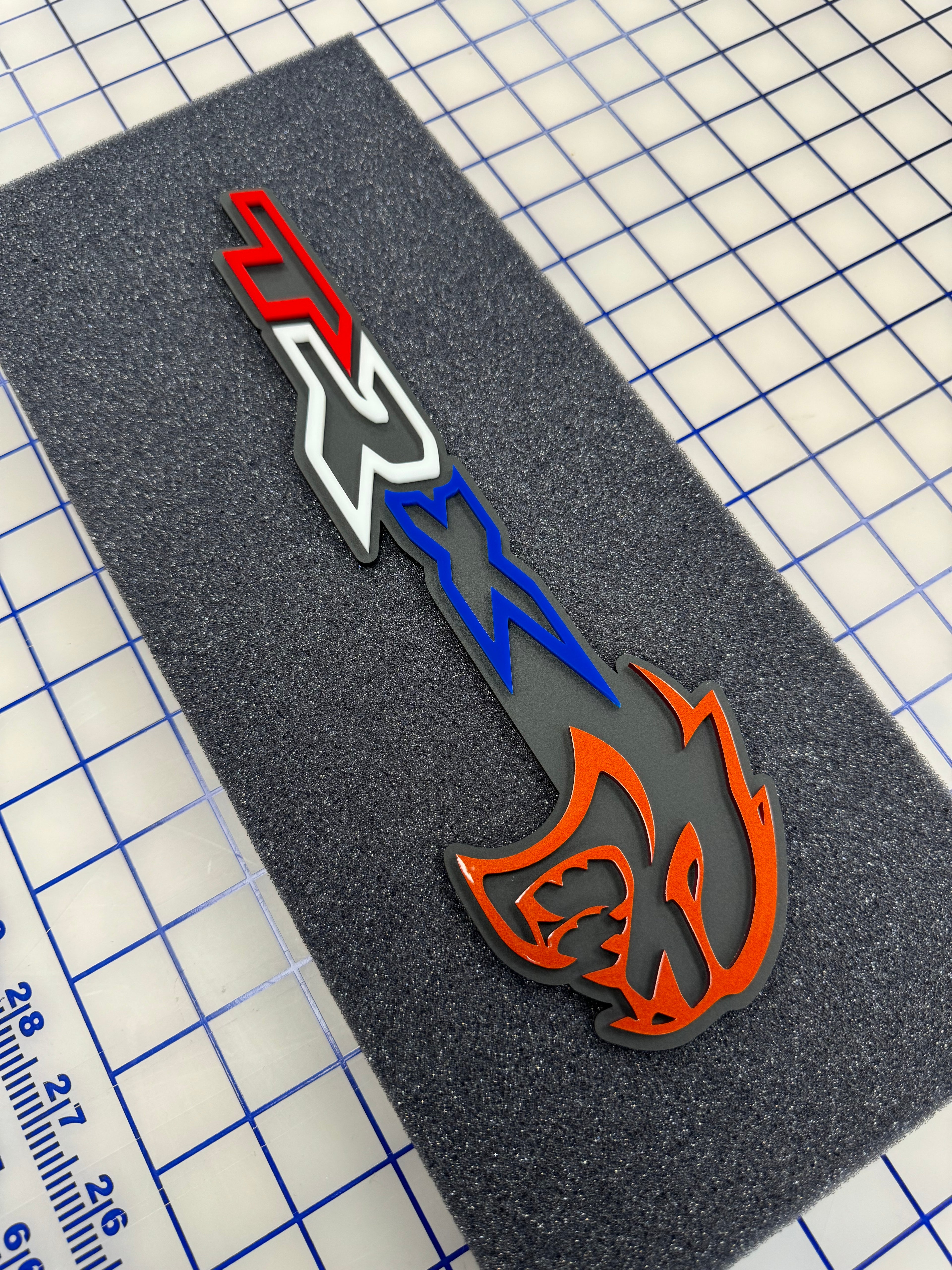 Hellcat TRX combo badge single