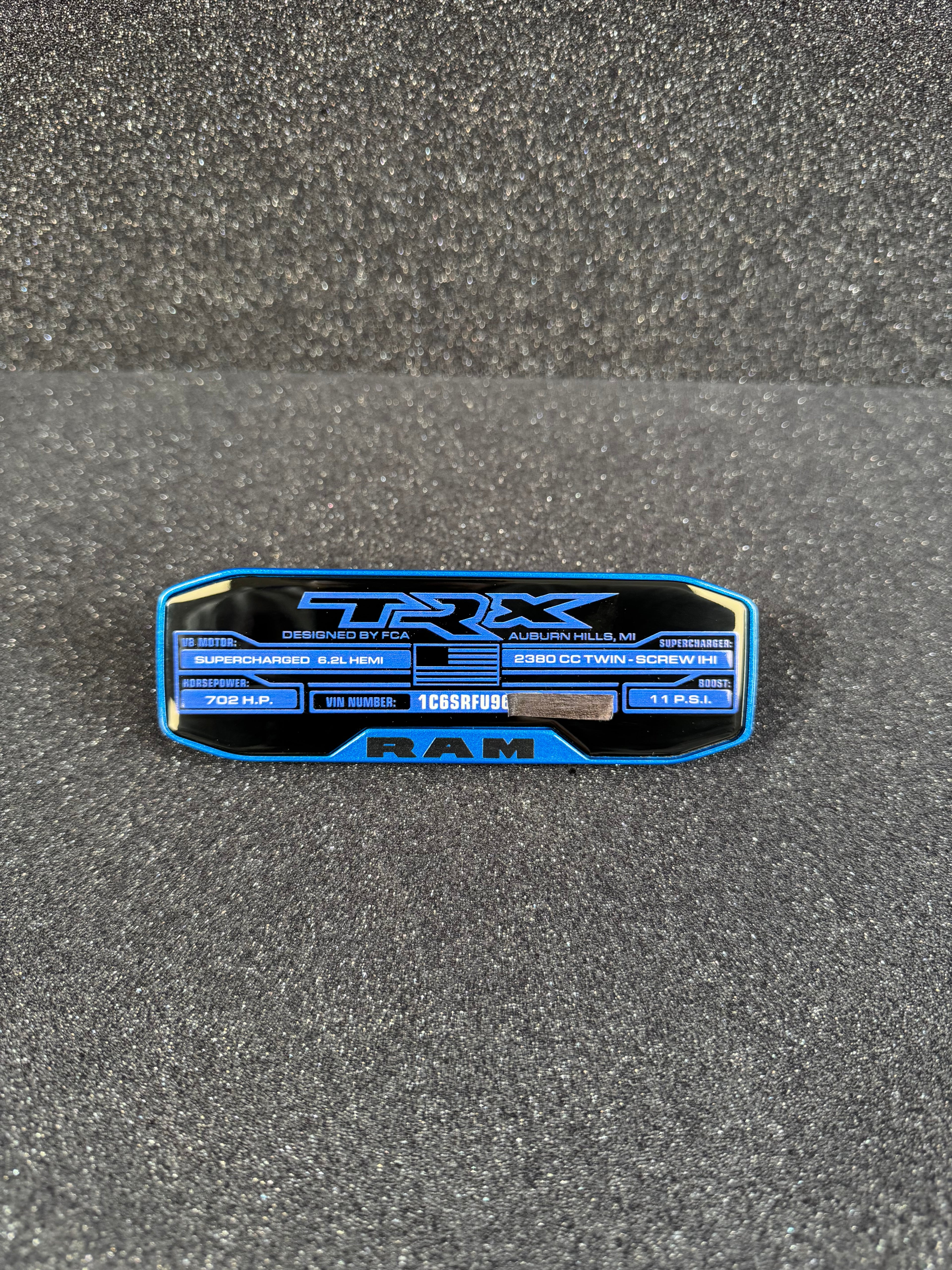 TRX center console replacement badge