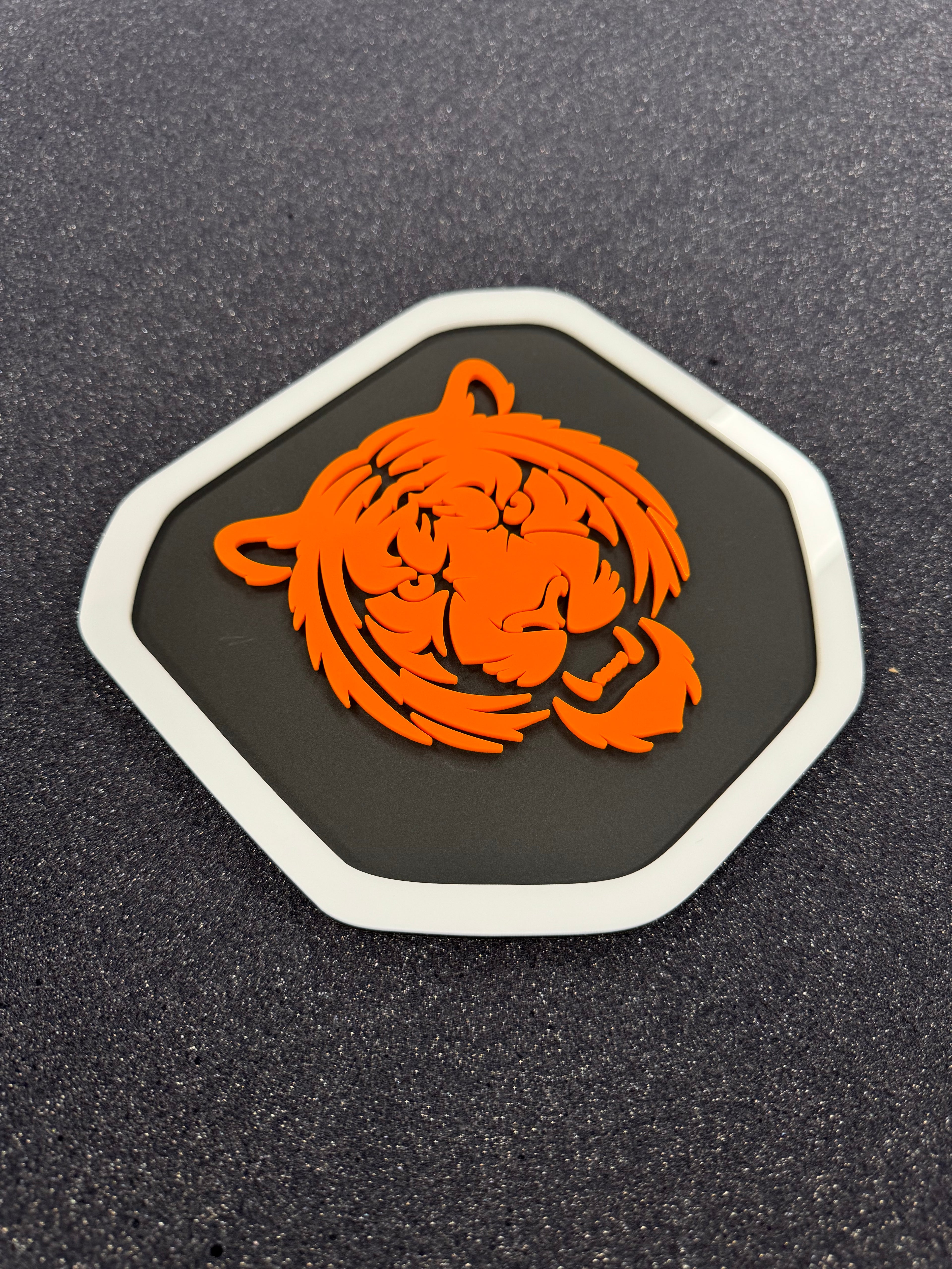 Tiger Shield tailgate badge