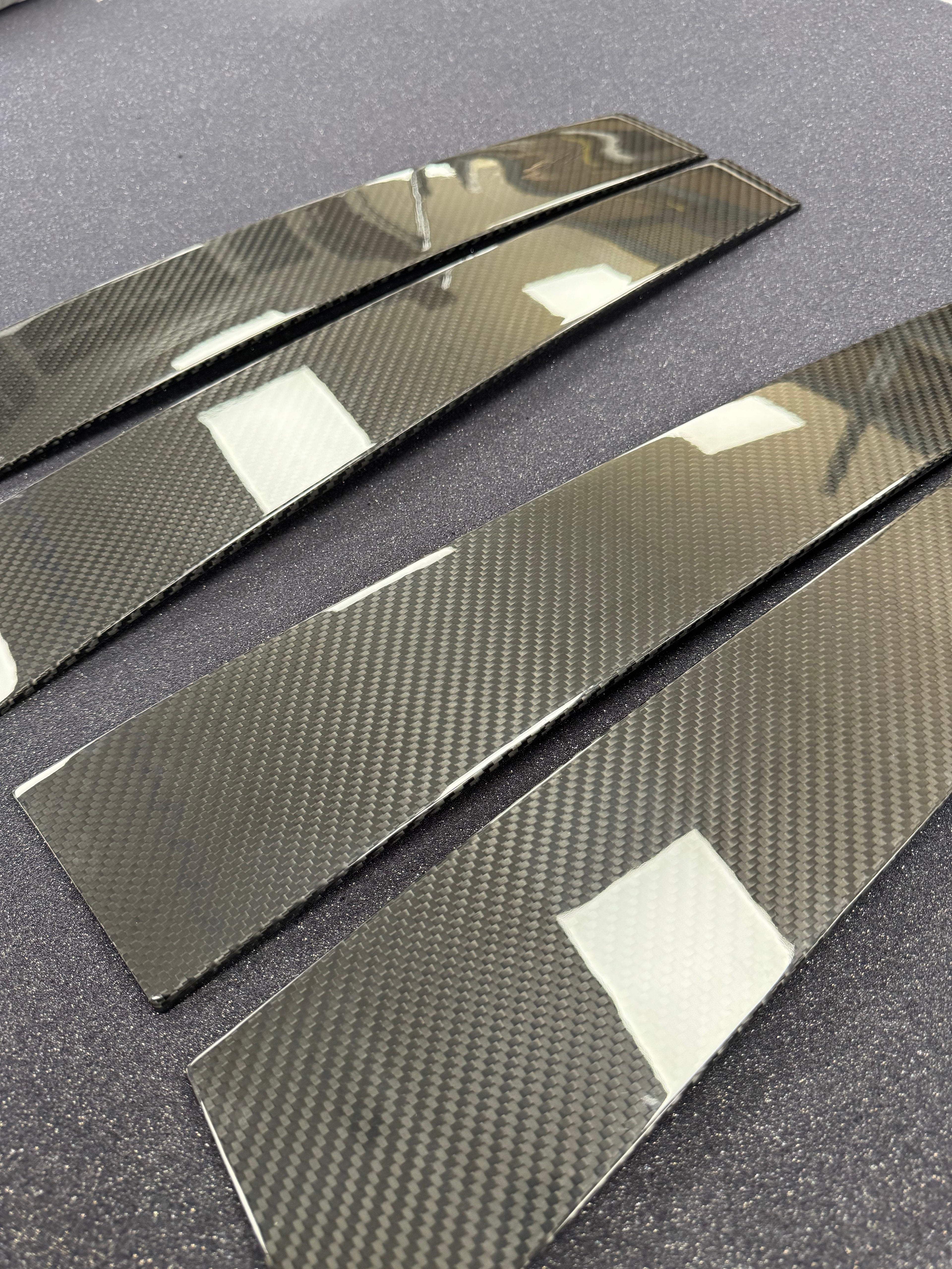 2019+ RAM 1500/ TRX / RHO carbon fiber exterior widow pillar covers