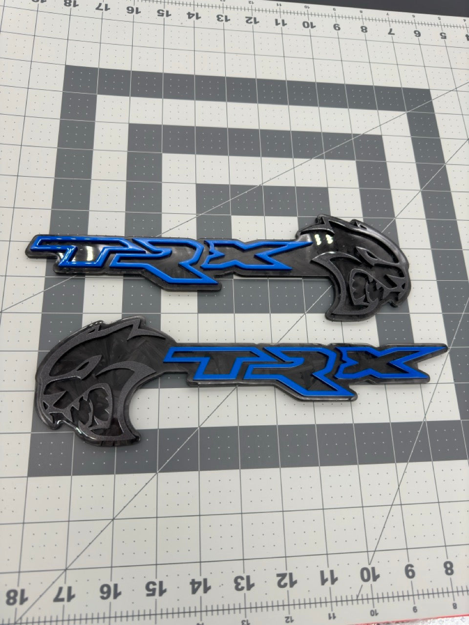 Hellcat TRX combo badge pair