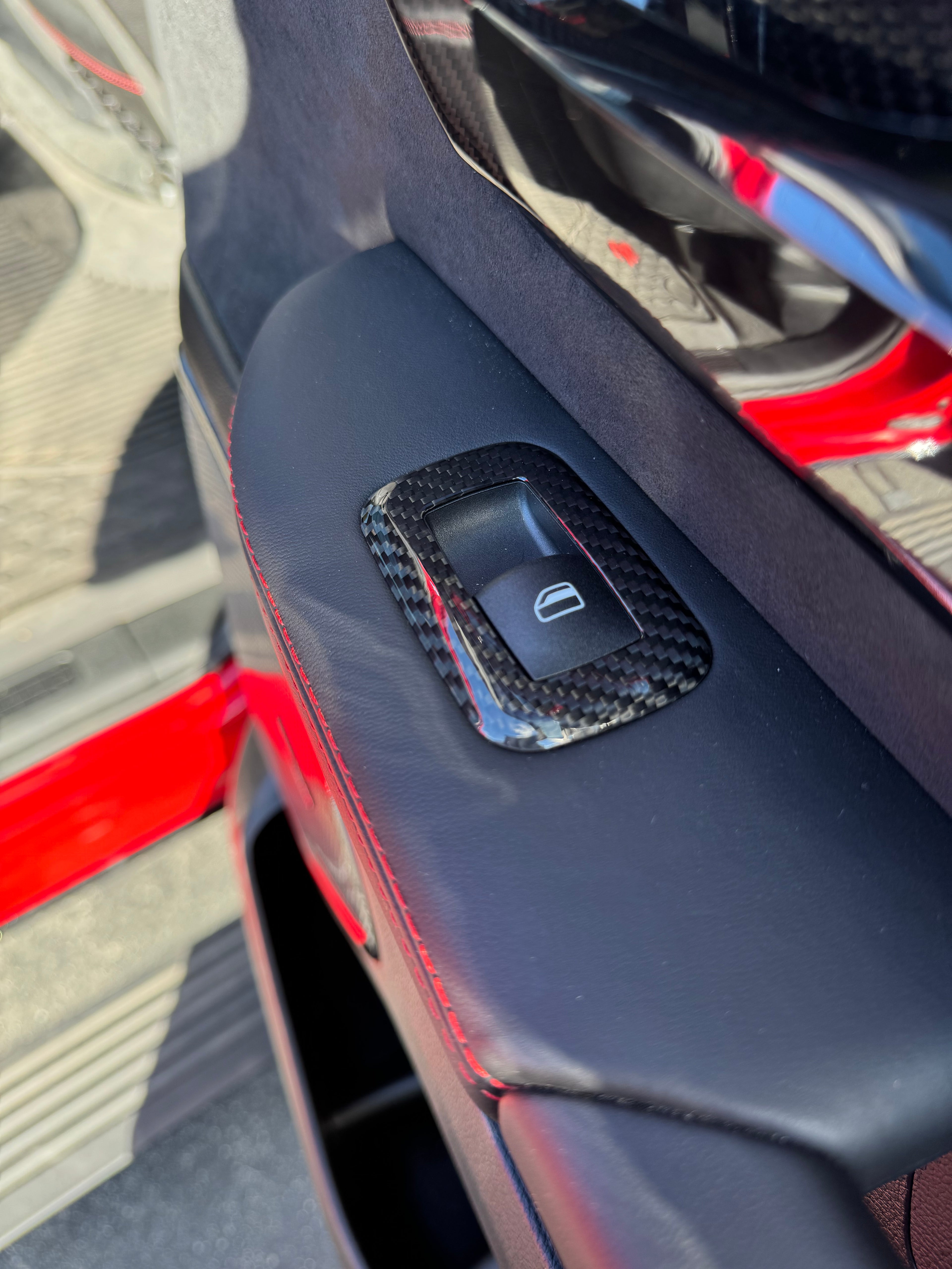 2019+ RAM 1500/ TRX carbon fiber widow switch bezel covers