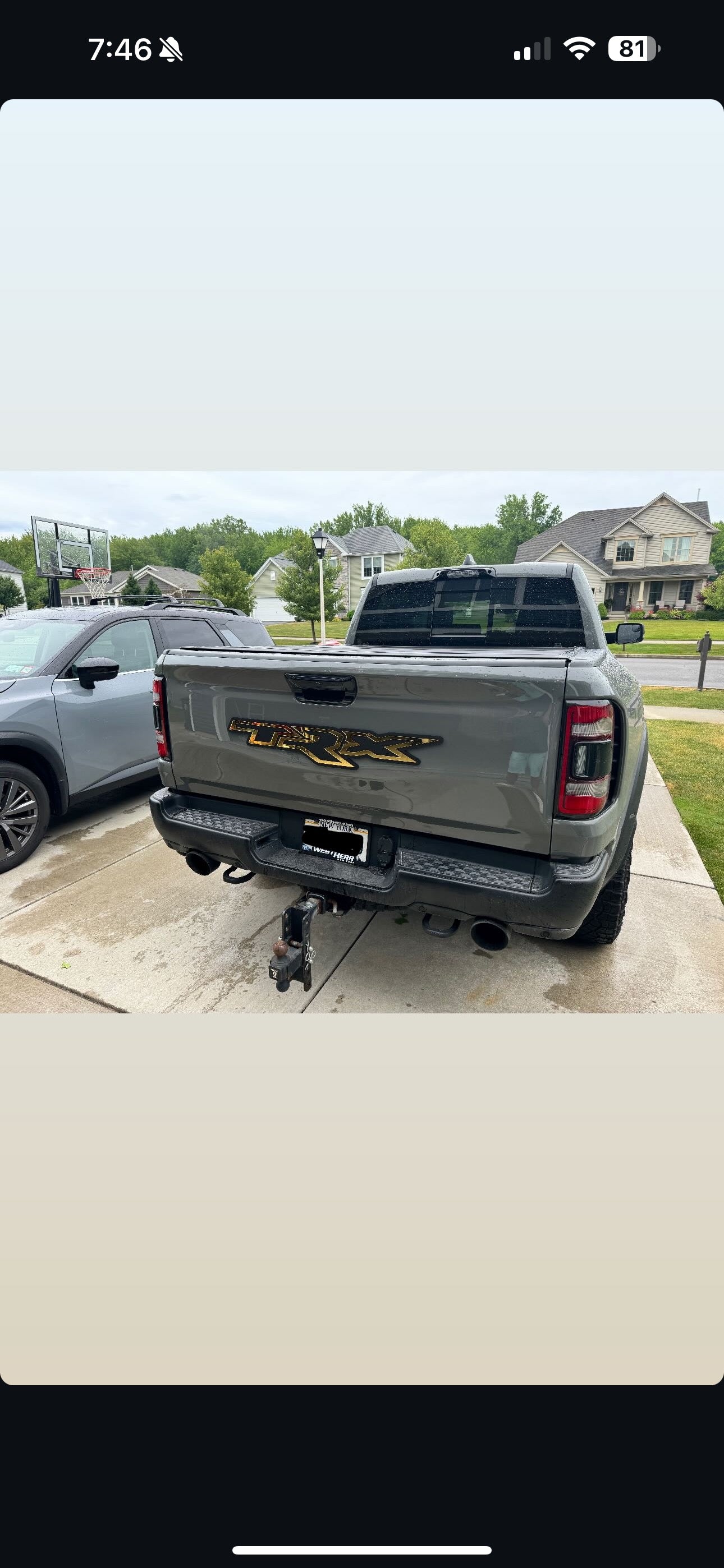 TRX Tailgate replacement badge