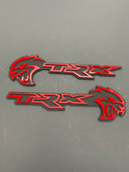 Hellcat TRX combo badge pair