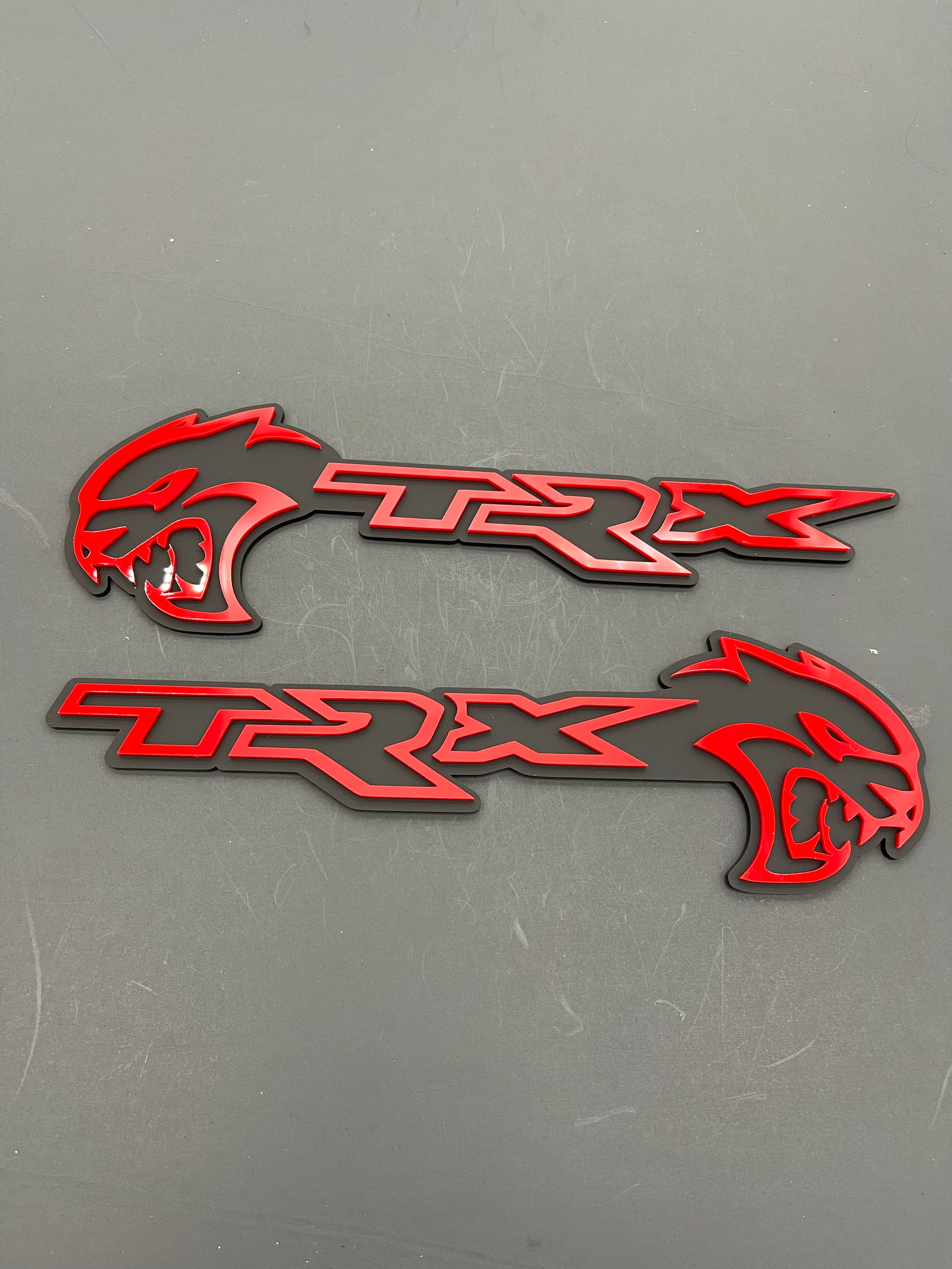 Hellcat TRX combo badge pair