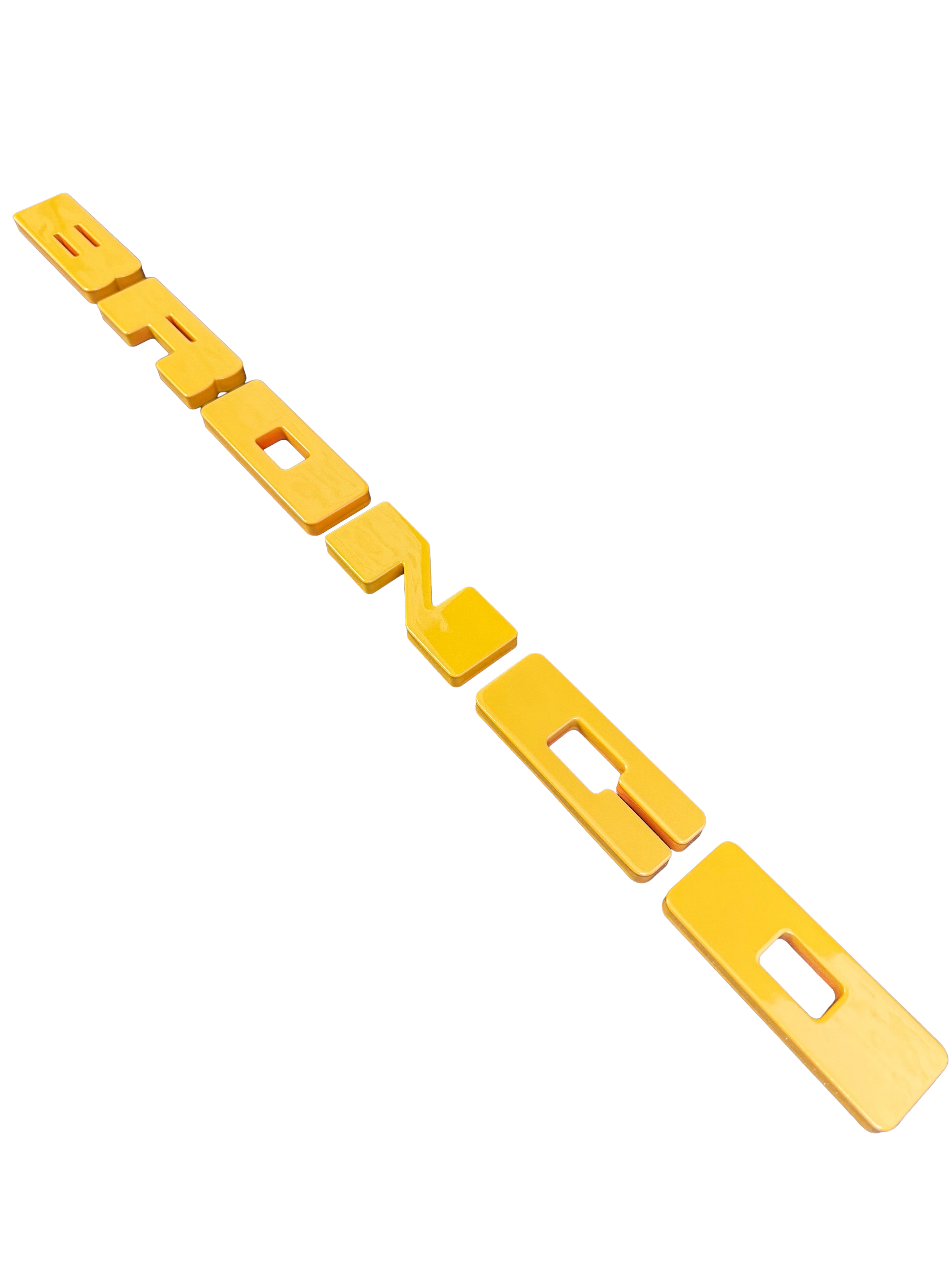 Bronco grille letter covers