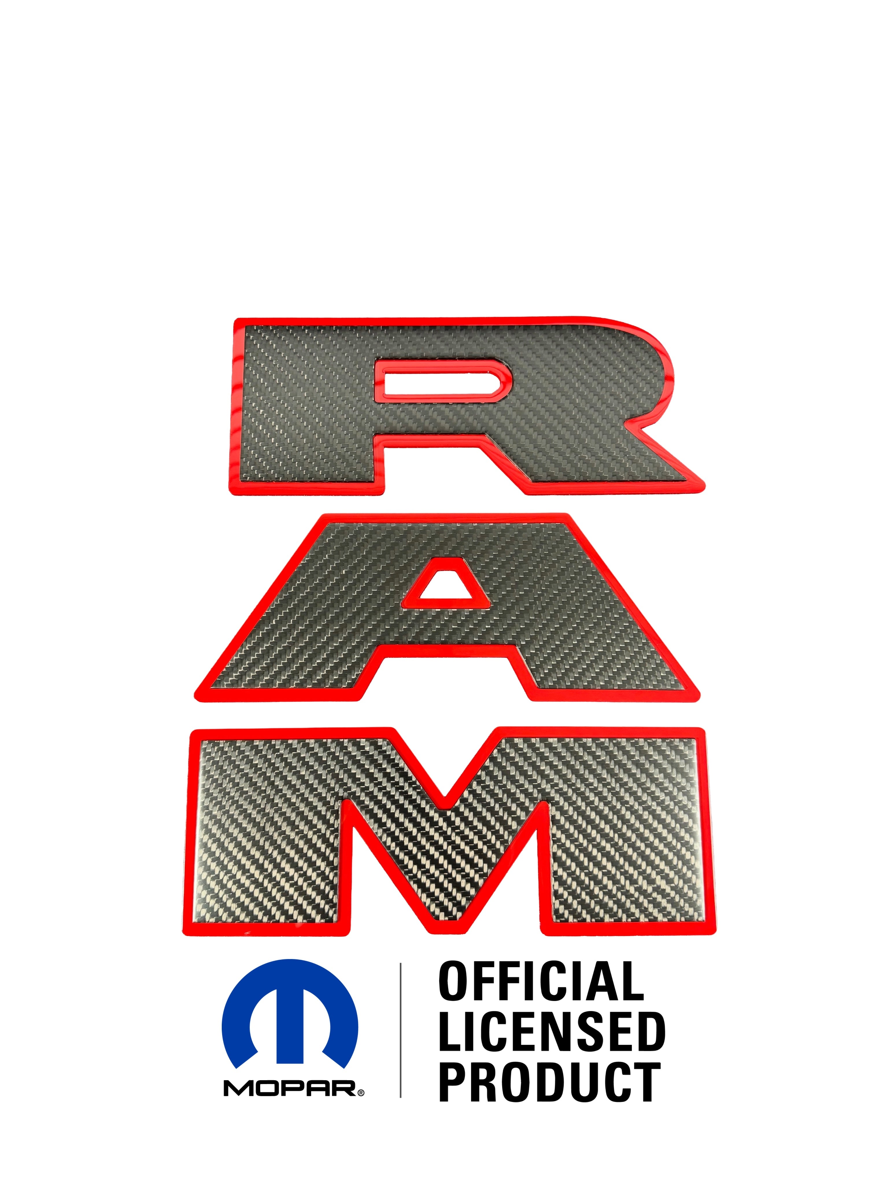 RAM 1500 tailgate letter badge/emblem set