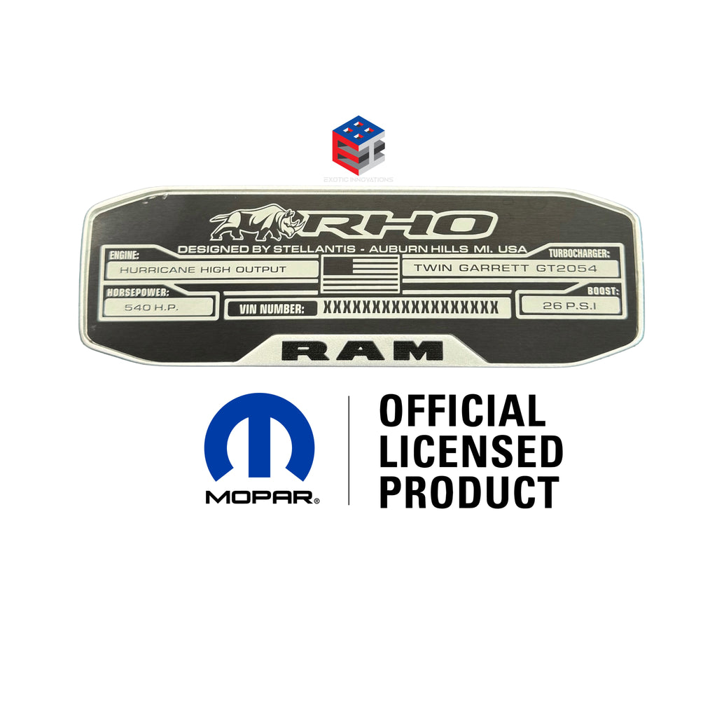 RHO center console replacement badge/emblem