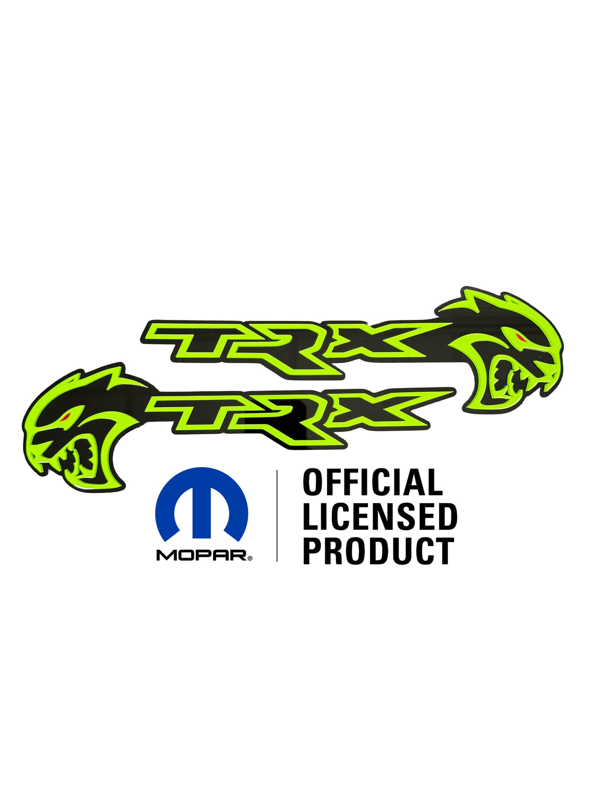 Hellcat TRX combo badge pair
