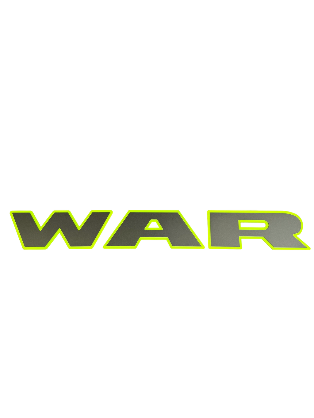 WAR tailgate replacement badge/emblem