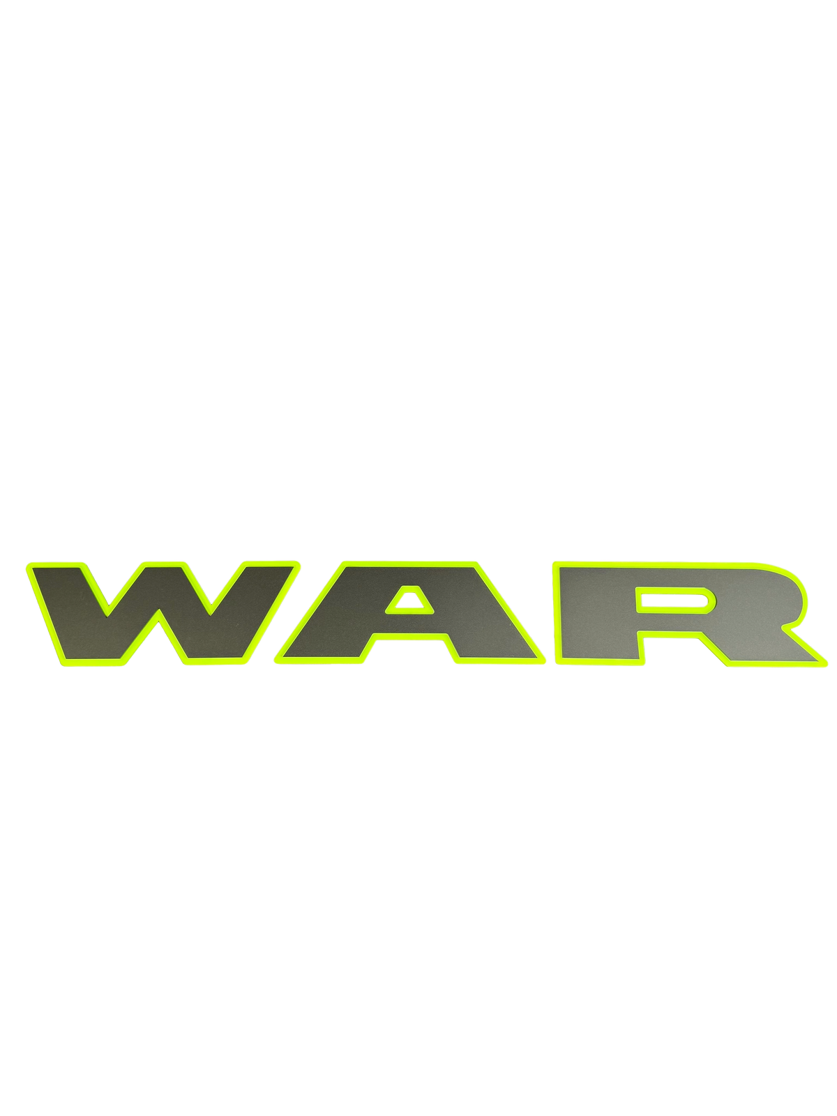 WAR tailgate replacement badge/emblem