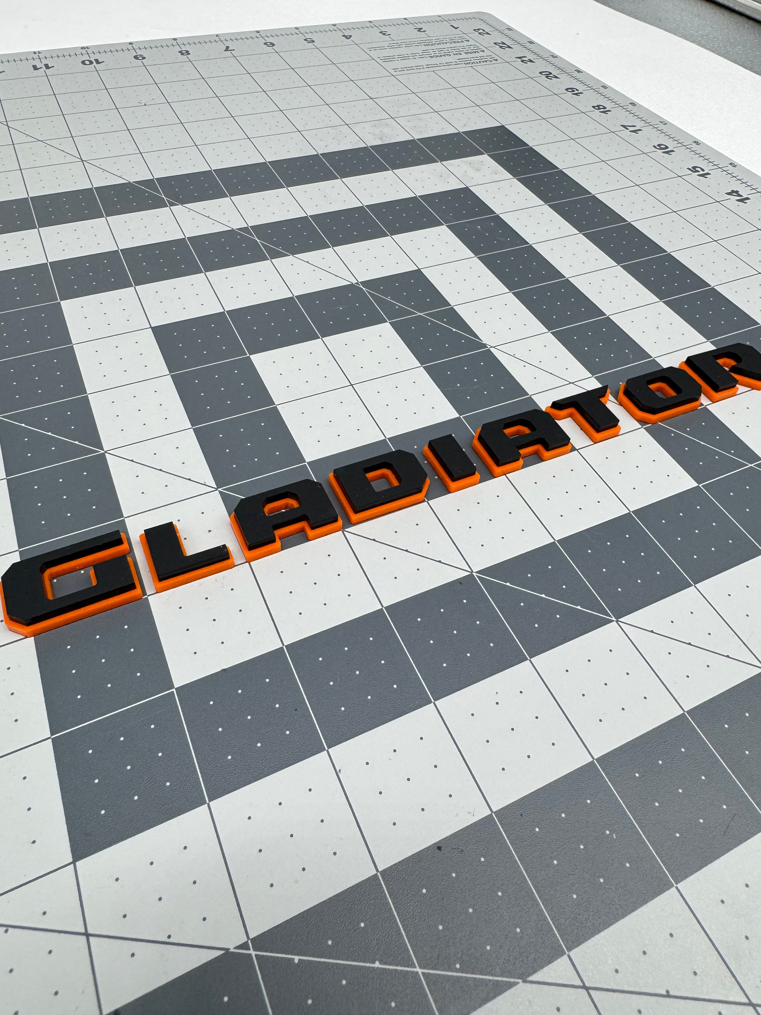 Gladiator fender badge