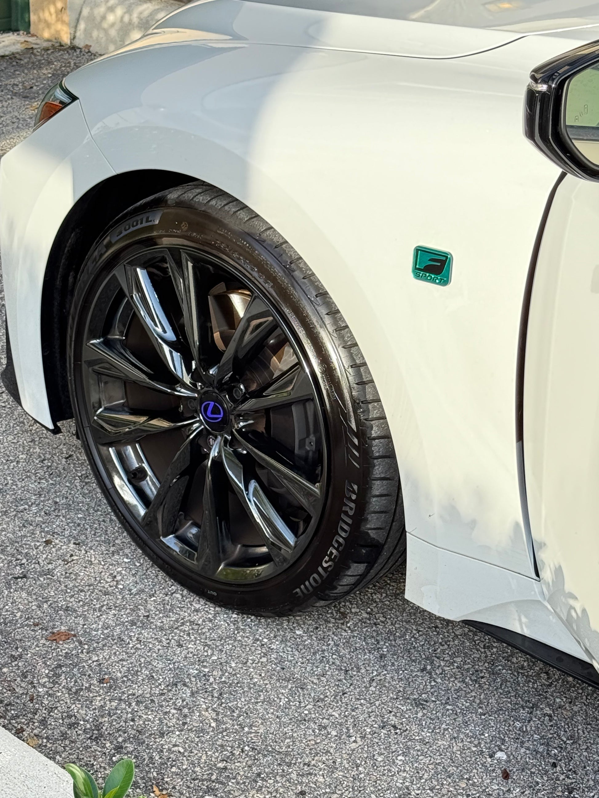 Lexus F sport fender badge pair
