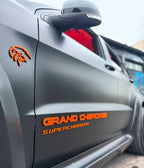 Grand Cherokee door badge pair