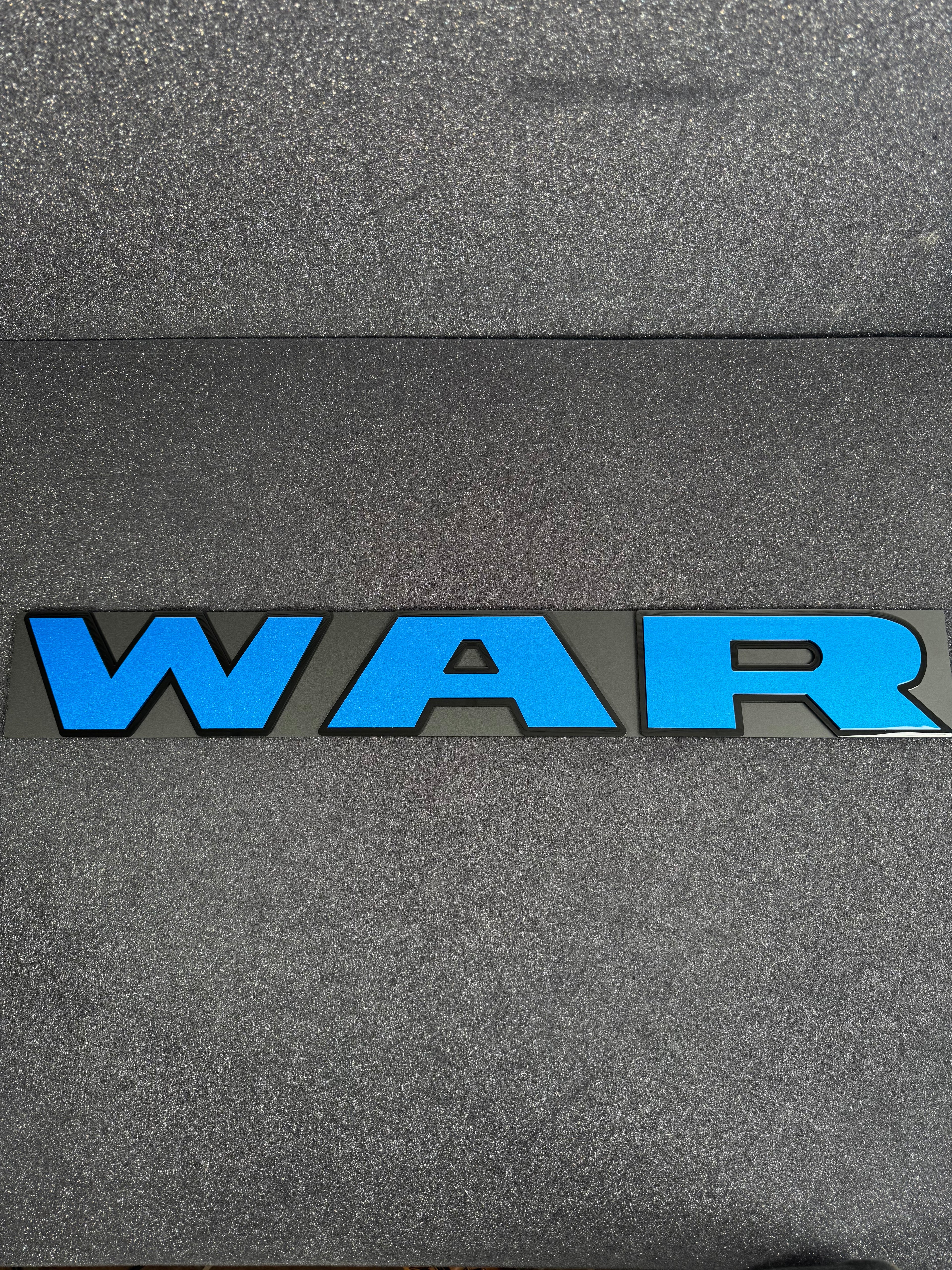 WAR grille replacement badge