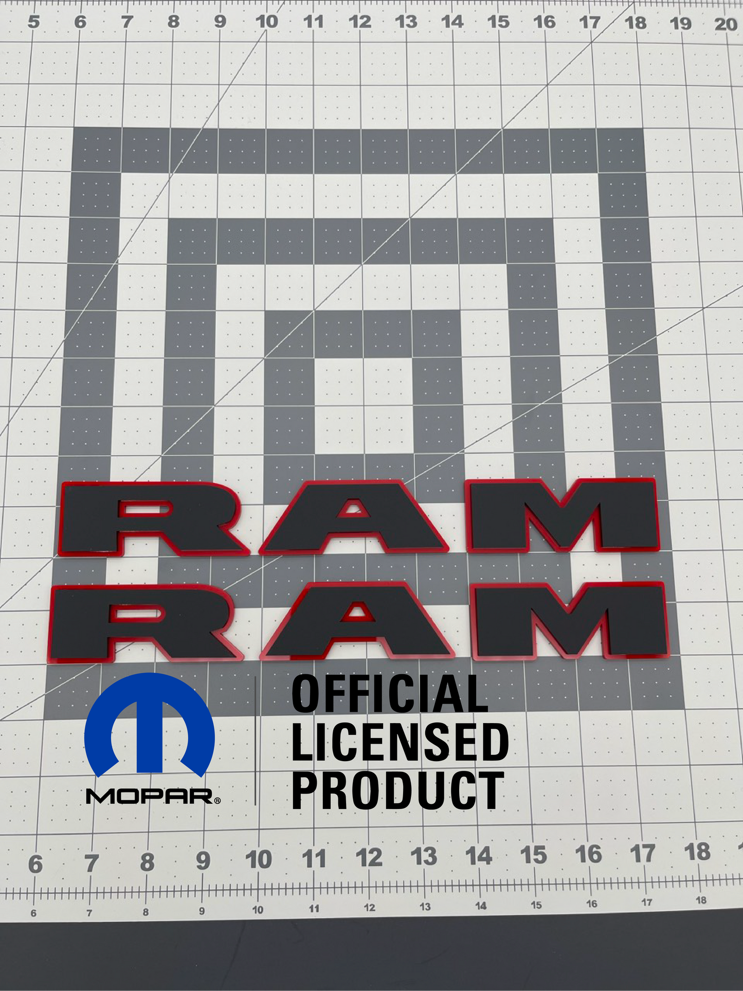 RAM door badge pair