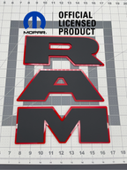 RAM tailgate letters