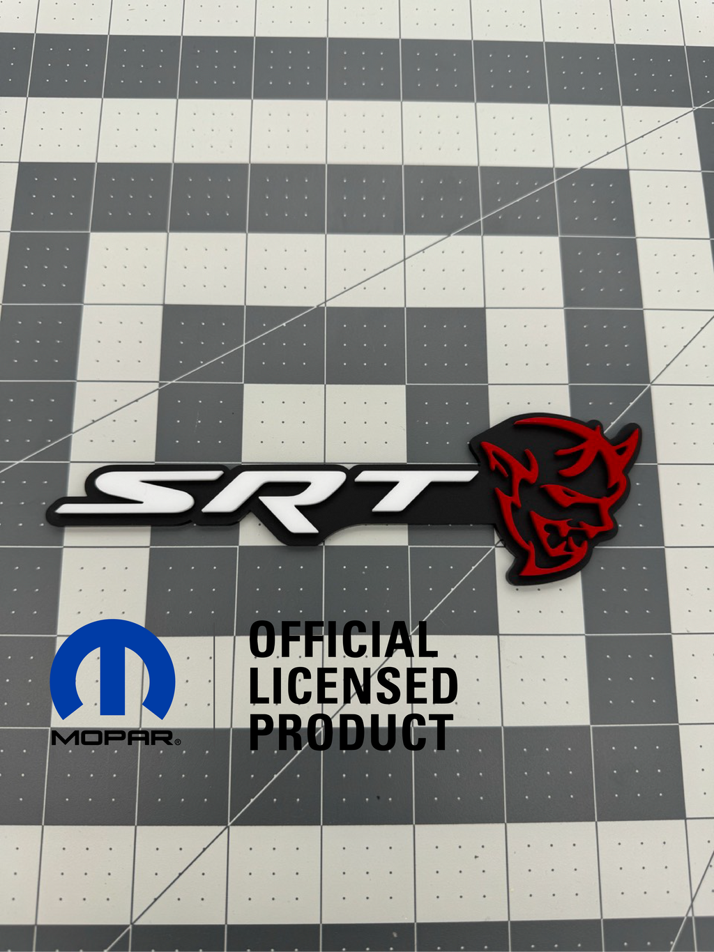 SRT Demon trunk badge