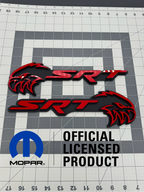 SRT Hellhawk V2 combo badge pair